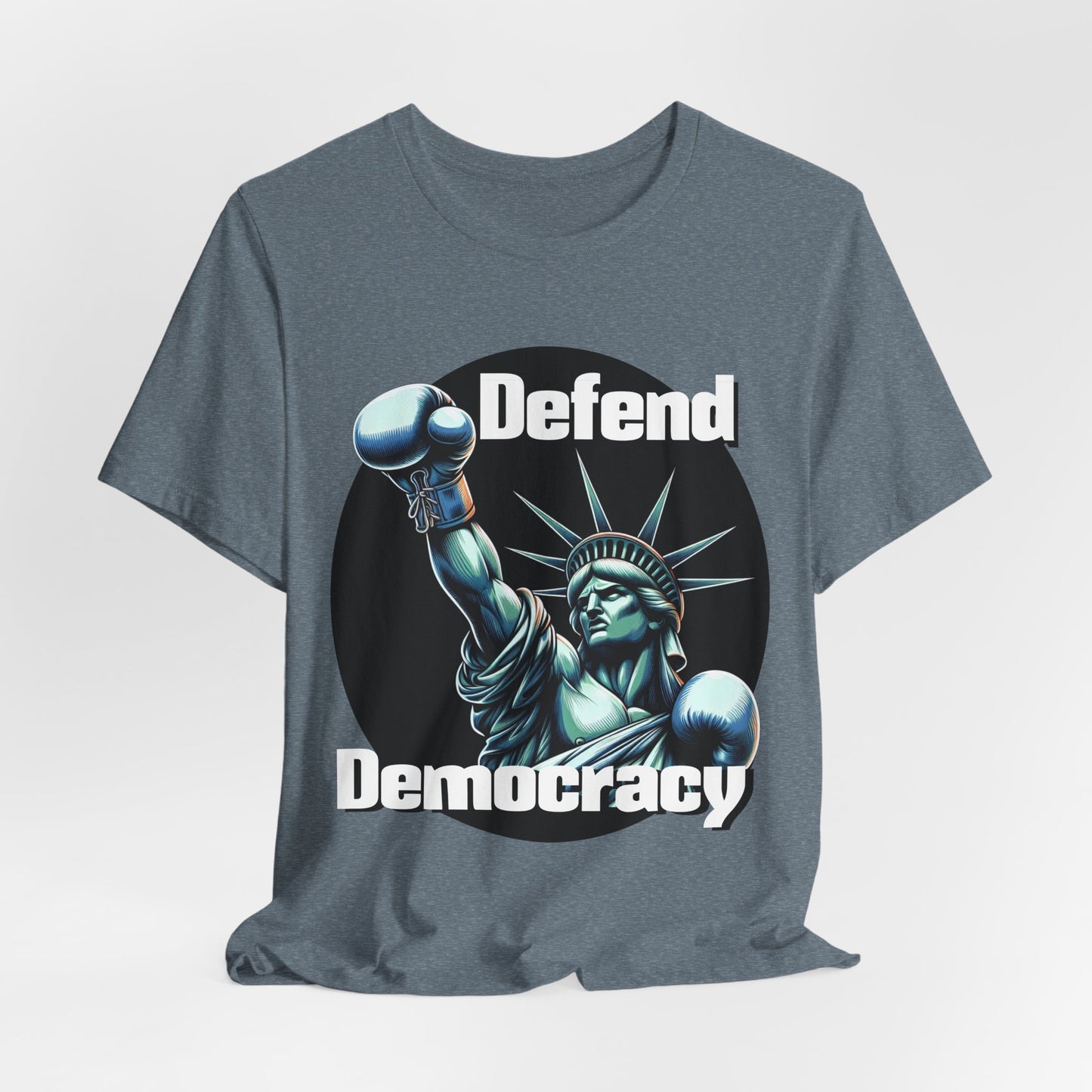 Defend Democracy Tee - Unisex Jersey Short Sleeve Shirt - Protest Wear - Activist Tee - Schmartypants