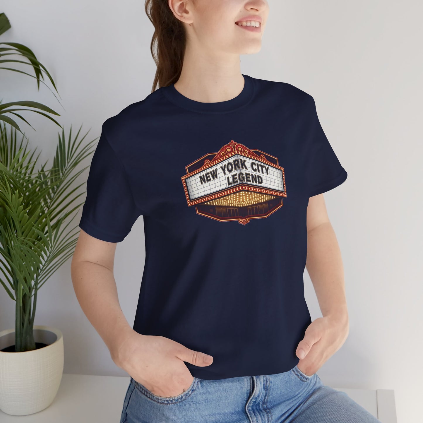 New York City Legend Unisex Jersey T-Shirt, NYC Nightlife Fashion Tee