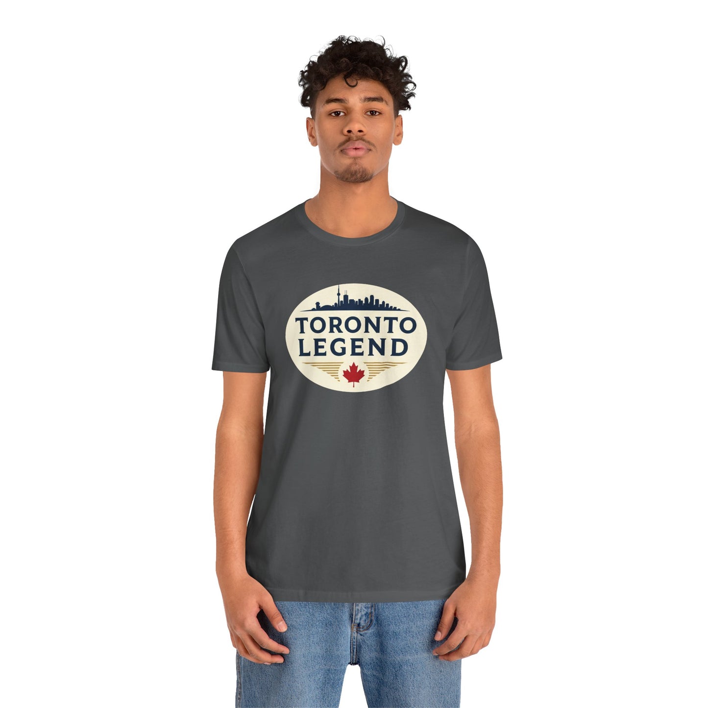 Toronto Legend Unisex Jersey Short Sleeve Tee, Toronto T-Shirt, Travel Shirt, Canada Souvenir, Gift for Travelers, Casual Wear
