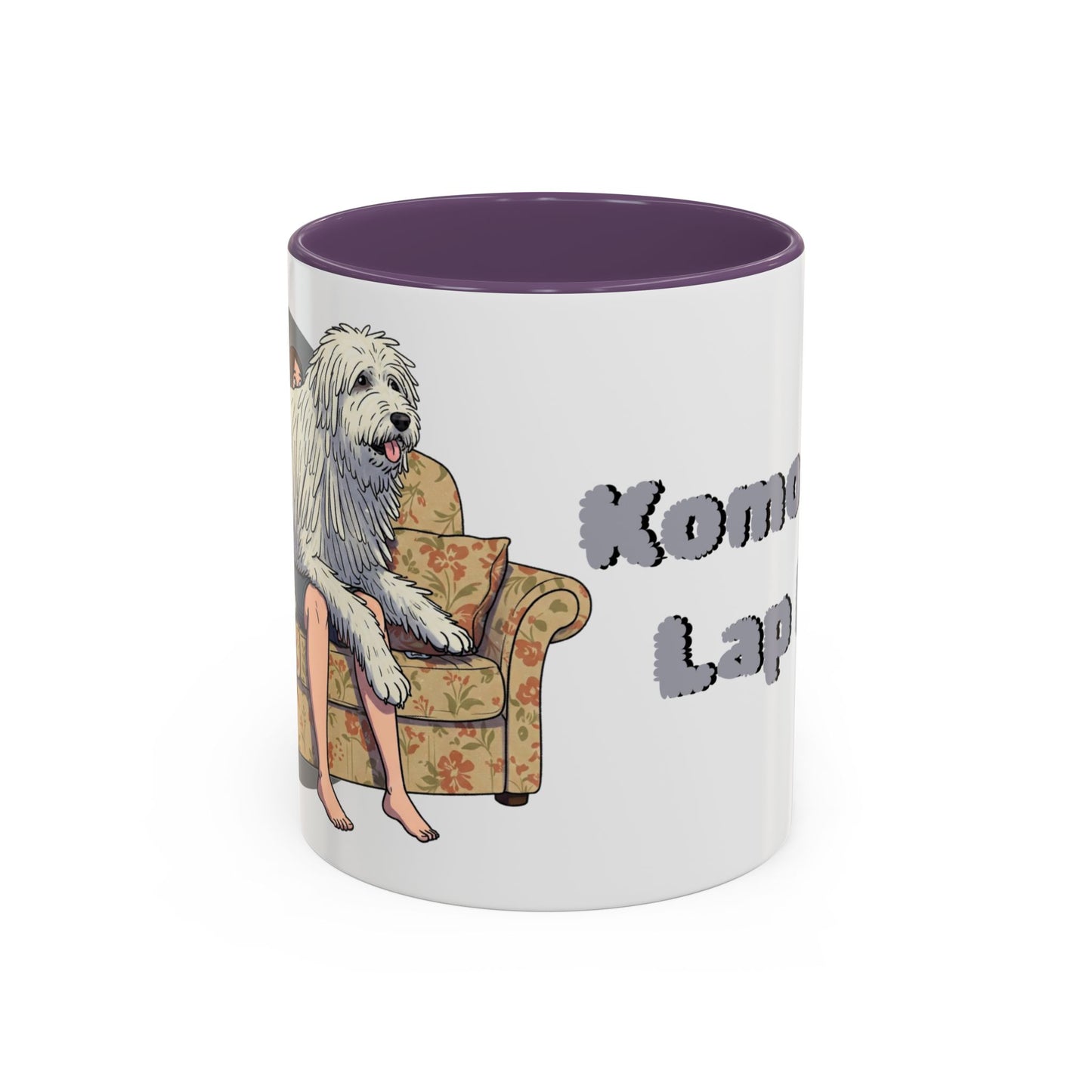 Komondor Lap Dog Coffee Mug - Funny Pet Lovers Gift - 11oz & 15oz - Schmartypants