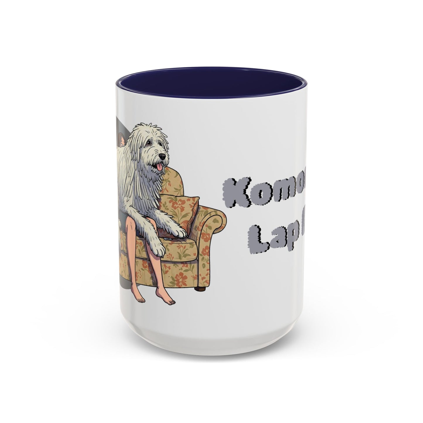 Komondor Lap Dog Coffee Mug - Funny Pet Lovers Gift - 11oz & 15oz - Schmartypants