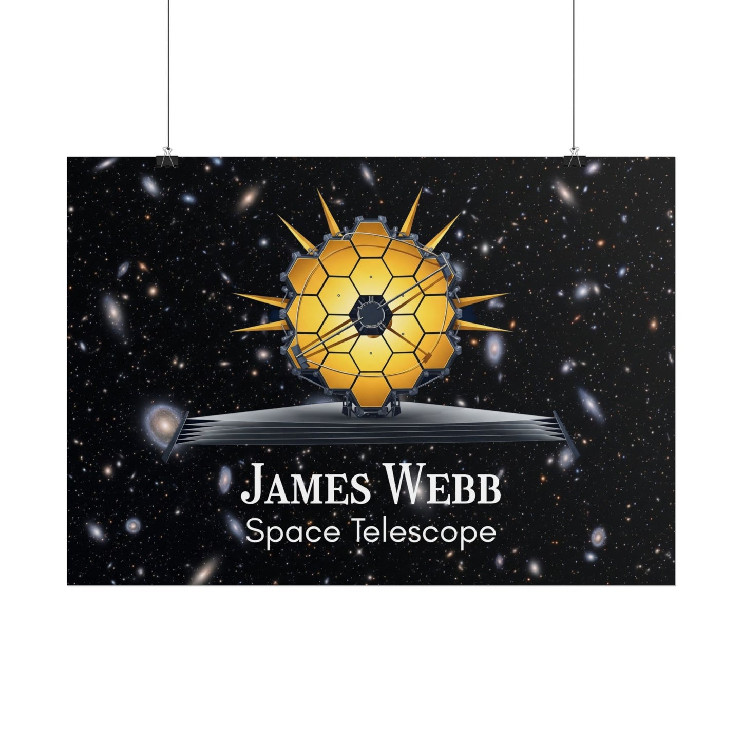 James Webb Space Telescope Rolled Poster, Astronomy Decor, Space Lover Gift, Educational Wall Art, Science Poster, Astronaut Room Decor