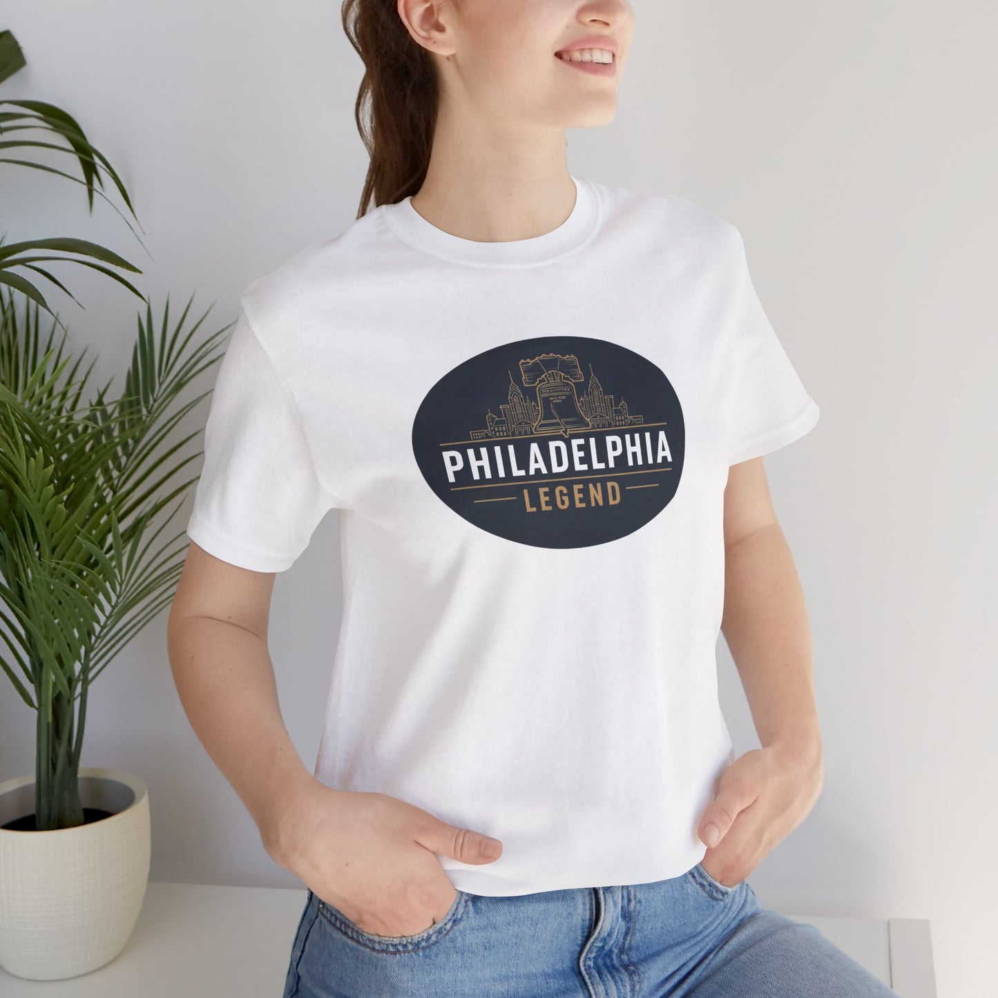 Philadelphia Legend Unisex Jersey Short Sleeve Tee | Casual Fashion, Gift for Sports Fans, Birthday Present, Summer Wear, Philly Souvenir Tee
