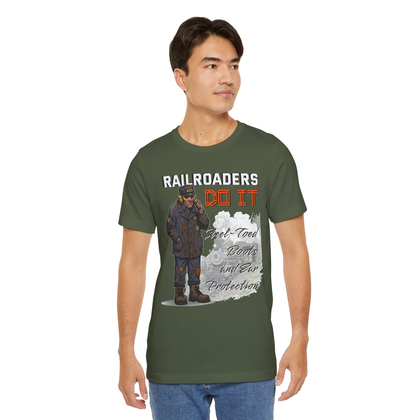 Funny Railroader Shirt, Train Lover Gift, Railroad Employee Tee, Conductor Gift, Railway Worker Shirt