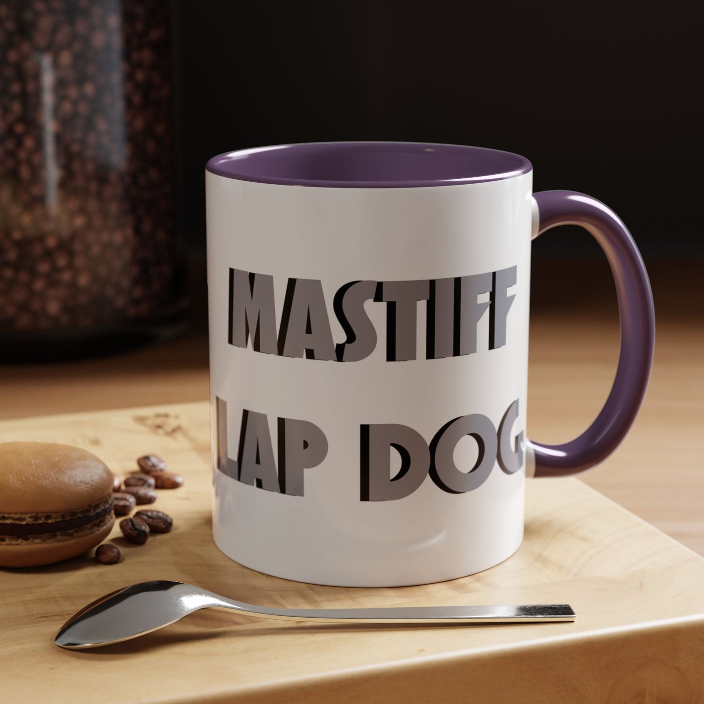 Mastiff Lap Dog Accent Coffee Mug - Perfect Funny Gift for Dog Lovers, Mastiff Breeders - Schmartypants