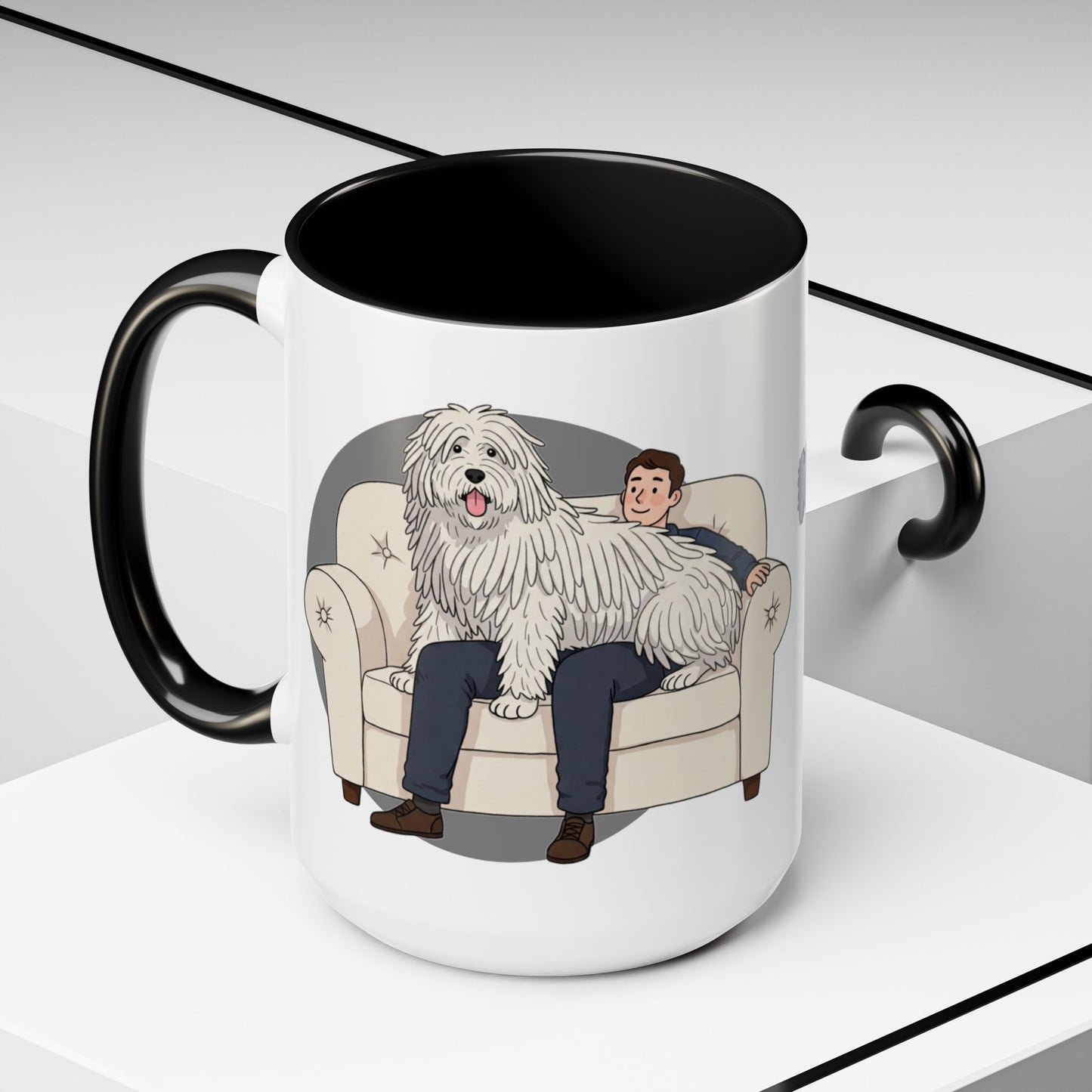 Komondor Lap Dog Coffee Mug - Funny Animal Lover Gift - Schmartypants