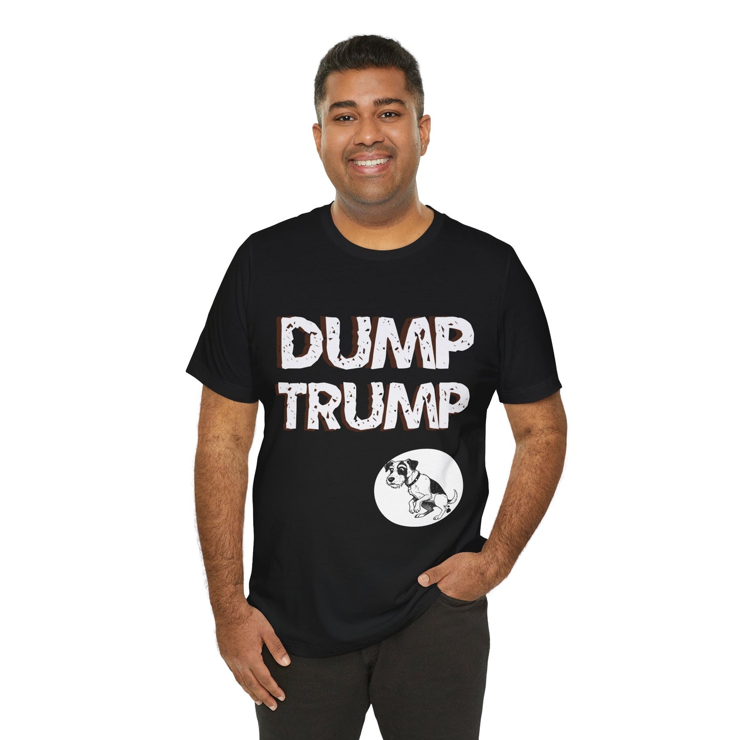 Funny Protest Unisex Jersey Tee - "Dump Trump" Graphic - Activist Wear - Schmartypants