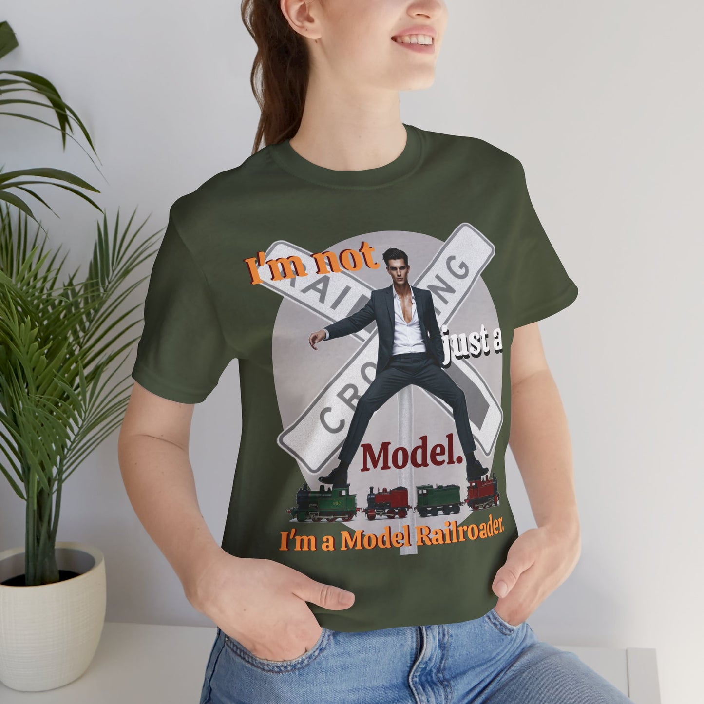 Funny Model Railroader Tee - Perfect Gift for Train Enthusiasts - Schmartypants