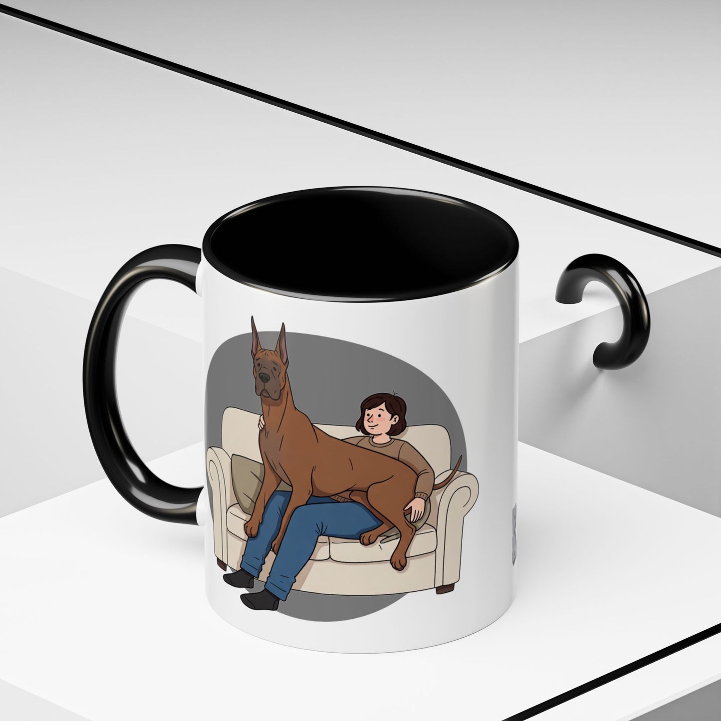 Great Dane Lap Dog Coffee Mug - Funny Pet Lover Gift - Schmartypants