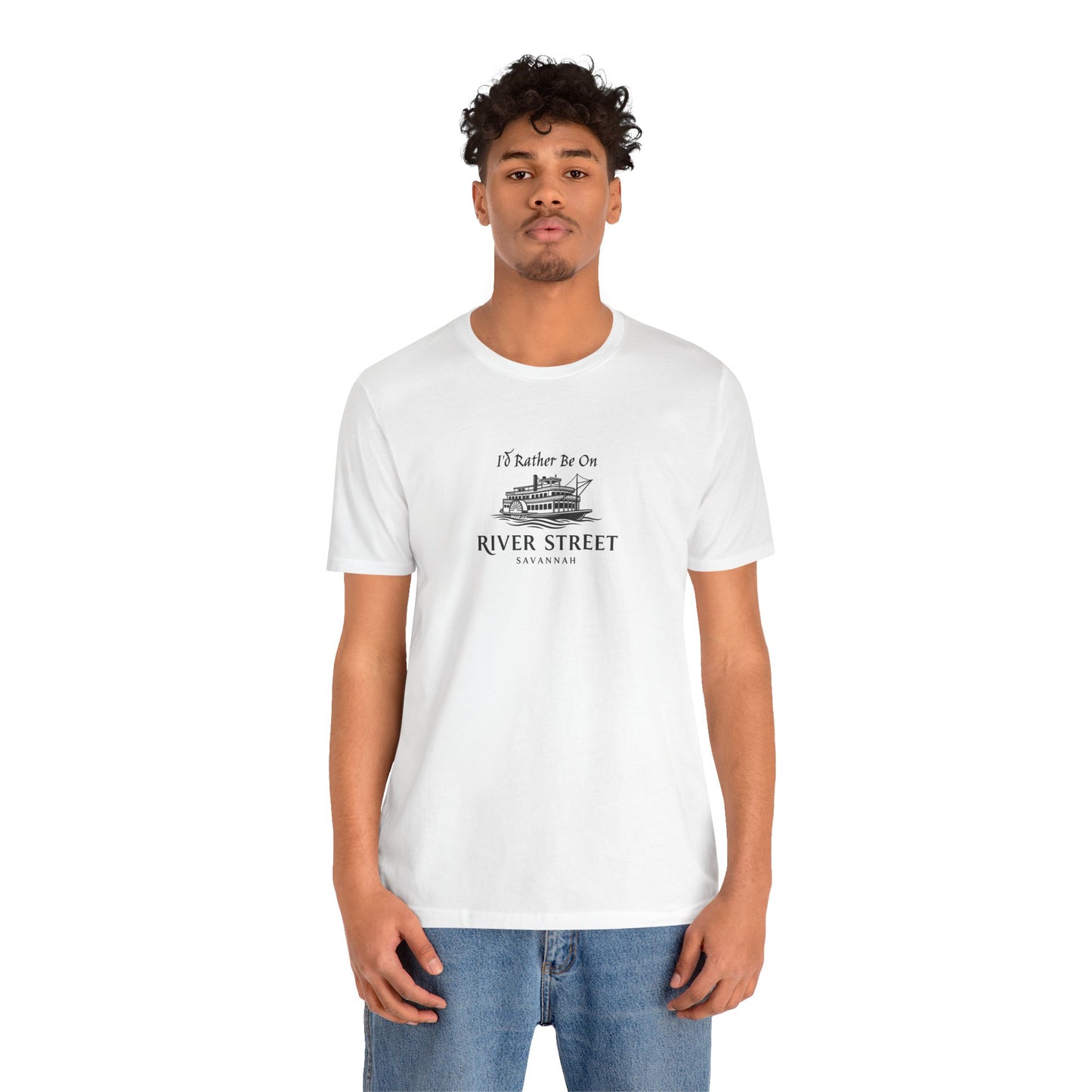 Savannah River Street Tee - I'd Rather Be On River Street, Casual T-Shirt, Travel Lover Gift, Summer Wear, Vacation Apparel, Unique Souvenir