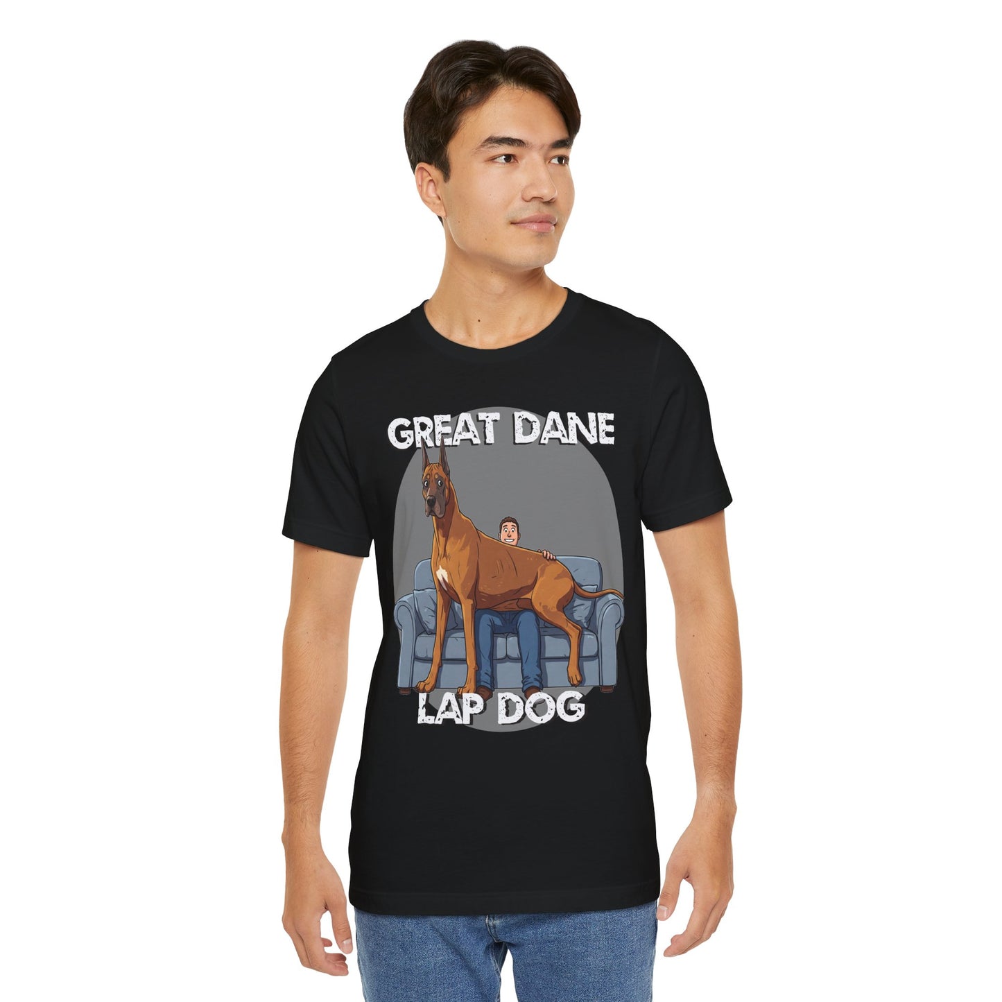 Great Dane Lap Dog Unisex Tee - Hilarious Dog Lover Graphic T-Shirt - Schmartypants