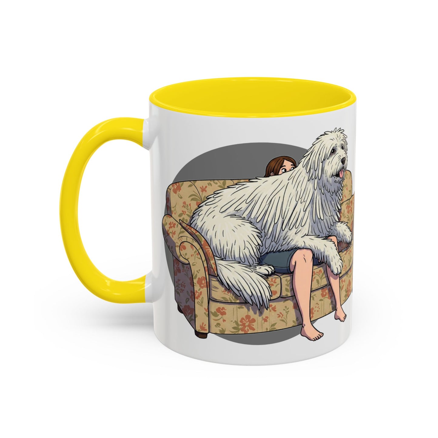 Komondor Lap Dog Coffee Mug - Funny Pet Lovers Gift - 11oz & 15oz - Schmartypants