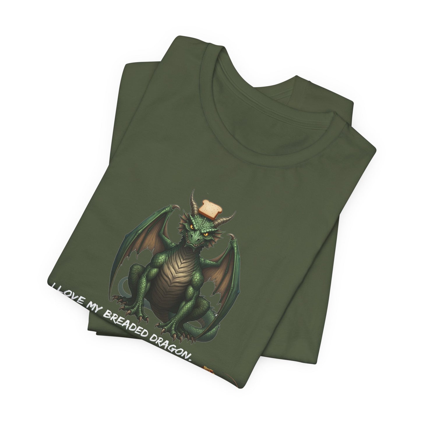 Funny Bearded Dragon Typo Unisex Tee, I Love Breaded Dragons Sorry Typo, Bearded Dragon Shirt, Pet Owner Gift, Reptile Lover Shirt, Dragon