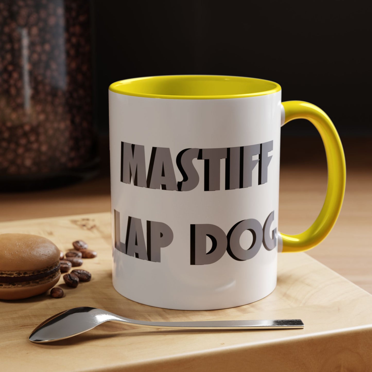 Mastiff Lap Dog Accent Coffee Mug - Perfect Funny Gift for Dog Lovers, Mastiff Breeders - Schmartypants
