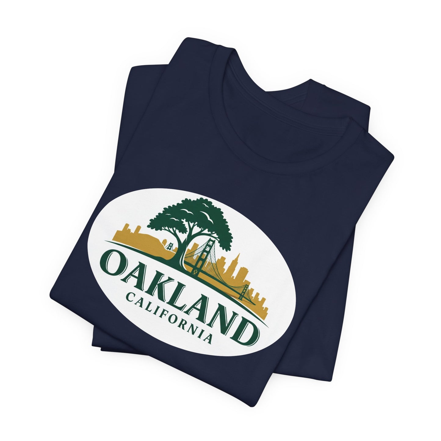 Oakland Cityscape Unisex Jersey Tee, Casual Wear, Gifts for Him/Her, Summer Fashion, Oakland California T-Shirt, Oakland Souvenir