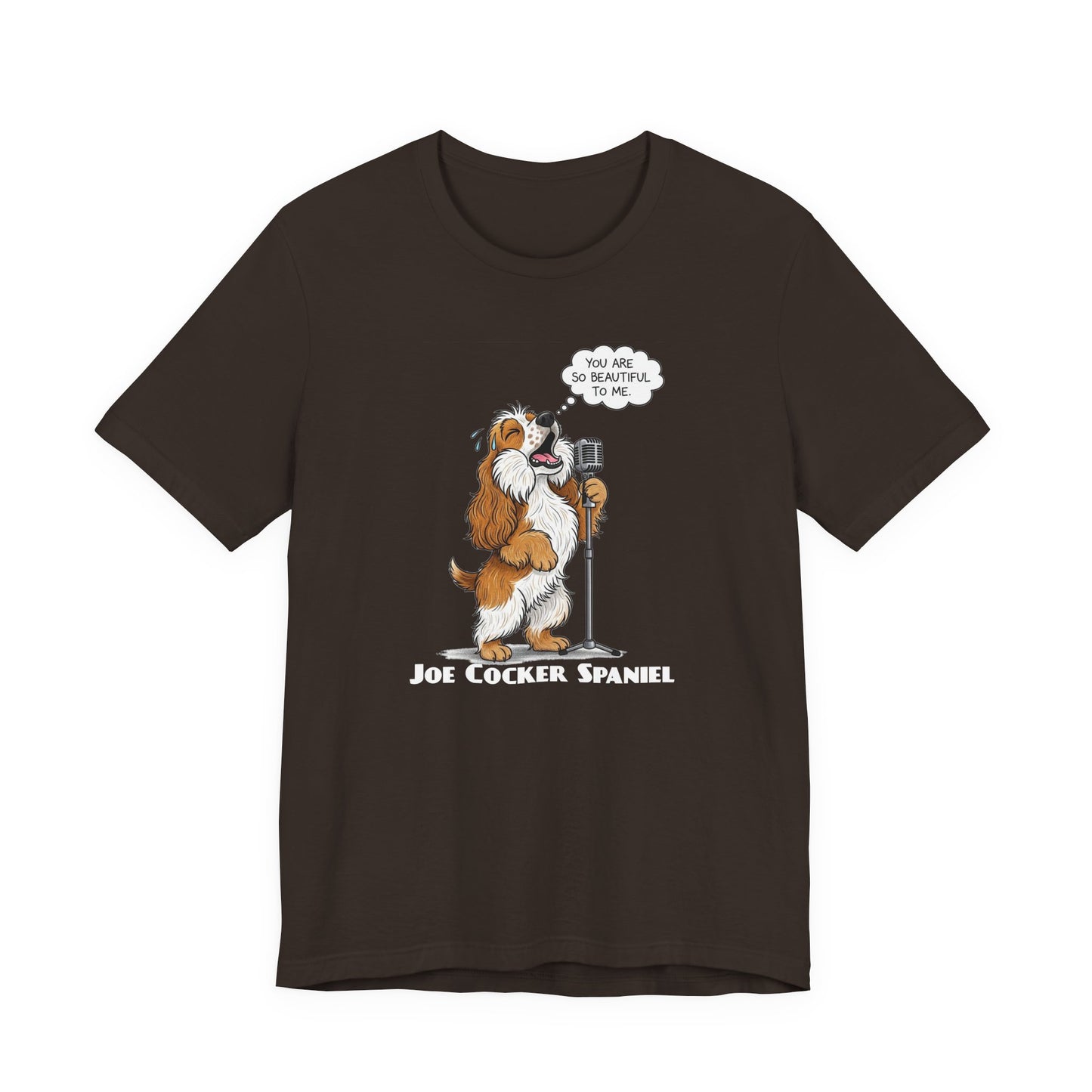 Funny 'Joe Cocker Spaniel' Dog Lovers Tee, Unisex Dog Shirt, Funny Pet Owner Apparel