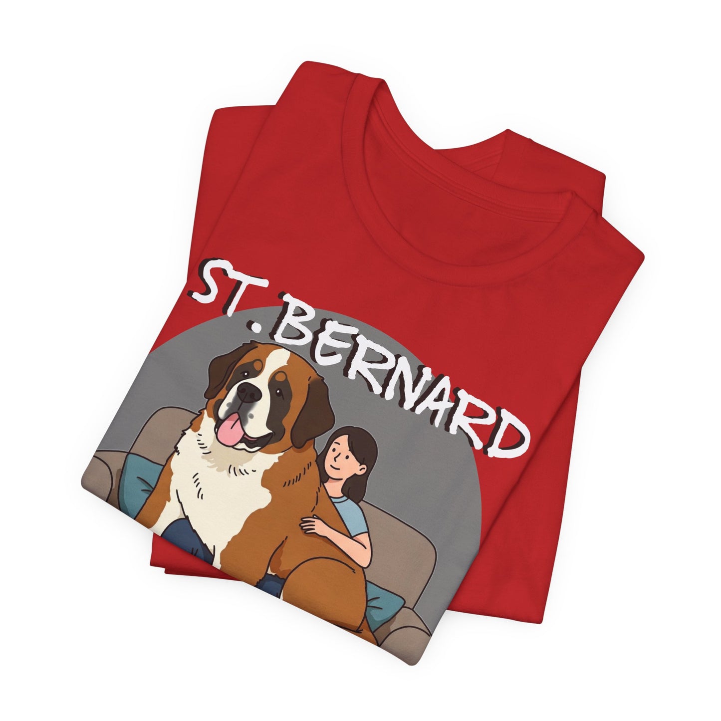 Funny St. Bernard Lap Dog Tee - Unisex Jersey Short Sleeve Tee for Dog Lovers - Schmartypants