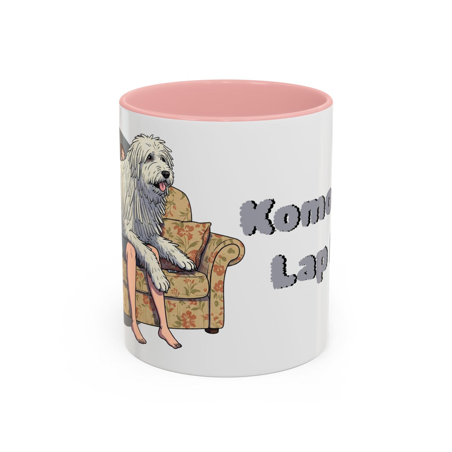 Komondor Lap Dog Coffee Mug - Funny Pet Lovers Gift - 11oz & 15oz - Schmartypants