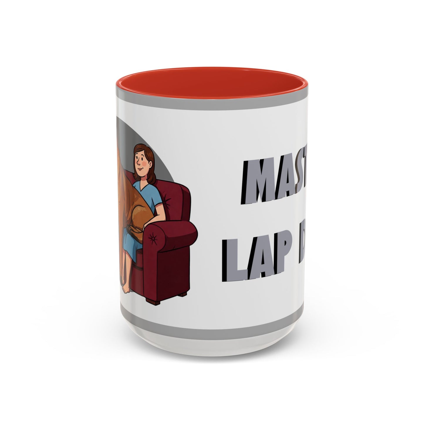 Mastiff Lap Dog Accent Coffee Mug - Perfect Funny Gift for Dog Lovers, Mastiff Breeders - Schmartypants