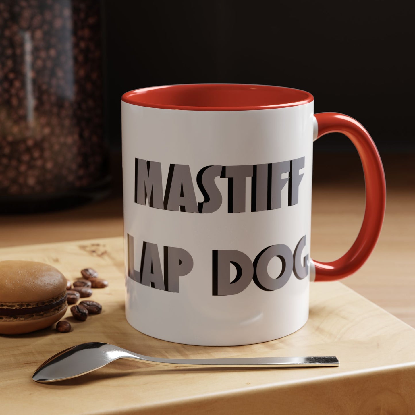 Mastiff Lap Dog Accent Coffee Mug - Perfect Funny Gift for Dog Lovers, Mastiff Breeders - Schmartypants