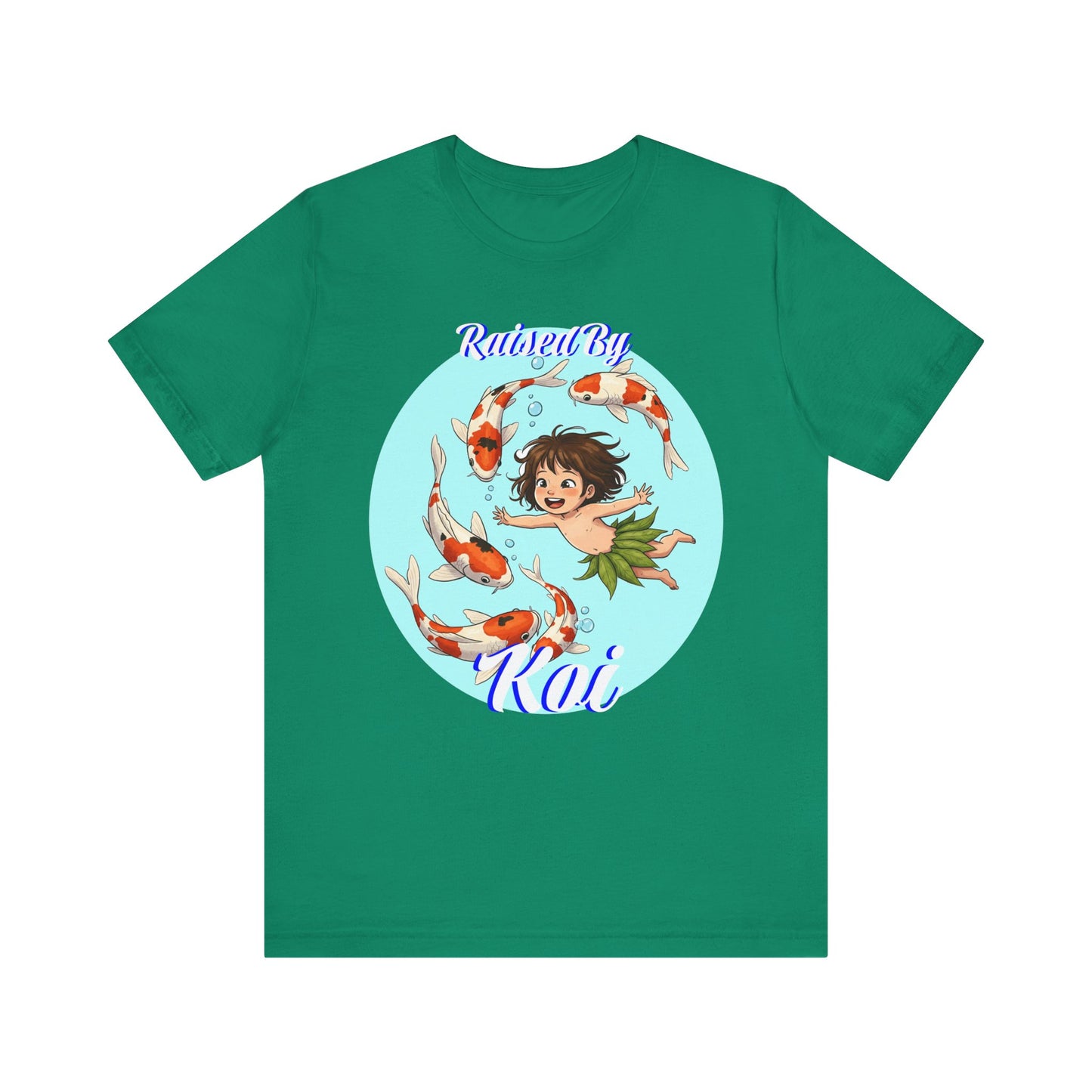 Koi Fish Art Tee, Playful Graphic Shirt, Unisex Summer T-Shirt, Anime Inspired Apparel, Fun Gift for Kids and Teens - Schmartypants