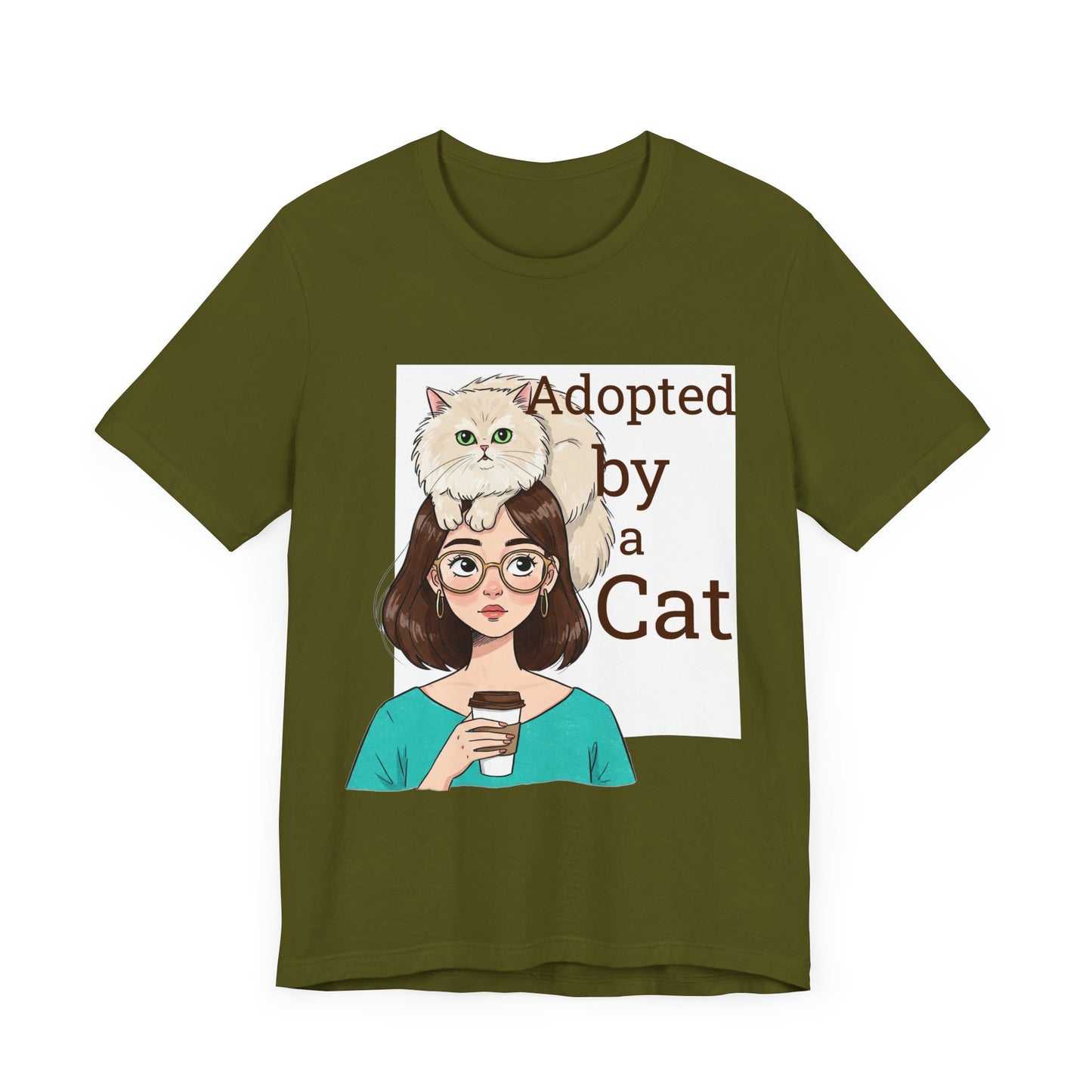 Adopted by a Cat Unisex Tee - Perfect Gift for Cat Lovers - Cat Humor - Schmartypants