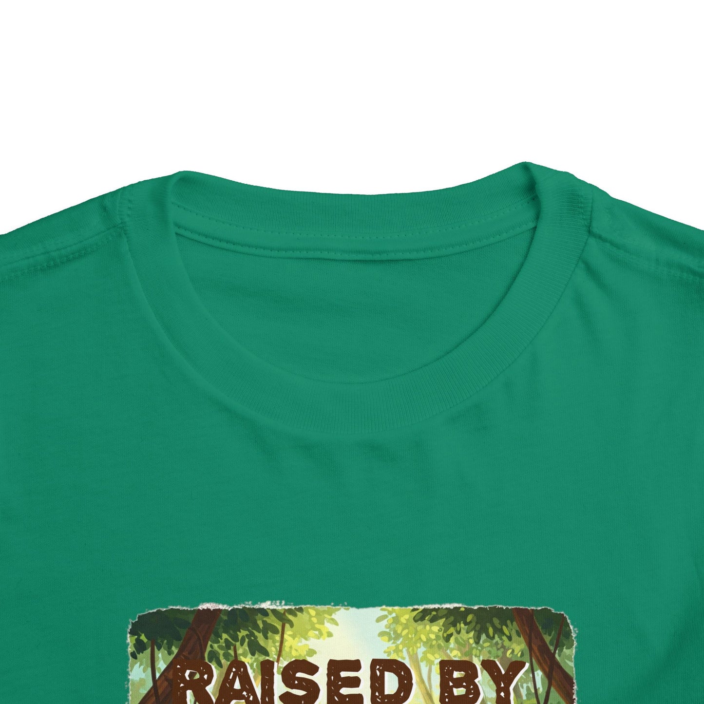 Funny 'Raised by Gorillas' Toddler Tee - Fun Jungle Adventure Shirt for Kids (female character version) - Schmartypants