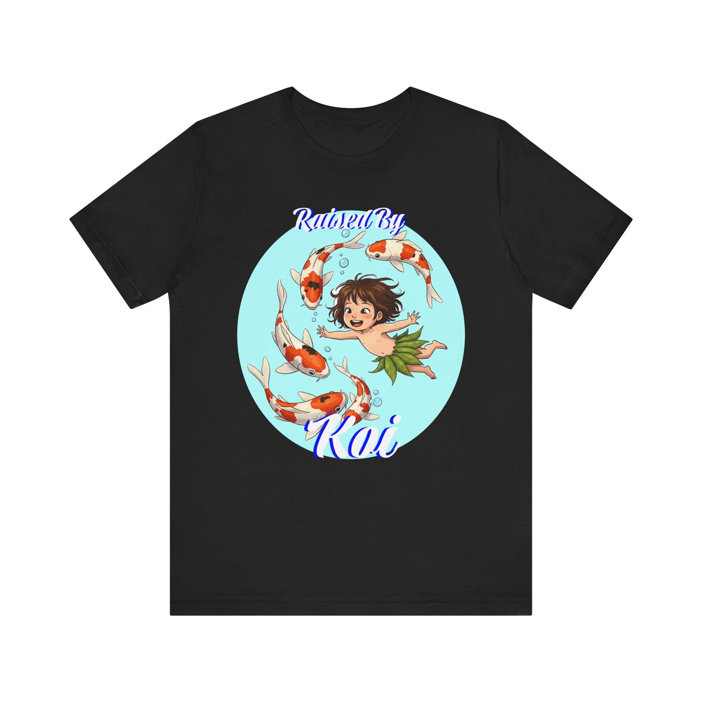 Koi Fish Art Tee, Playful Graphic Shirt, Unisex Summer T-Shirt, Anime Inspired Apparel, Fun Gift for Kids and Teens - Schmartypants