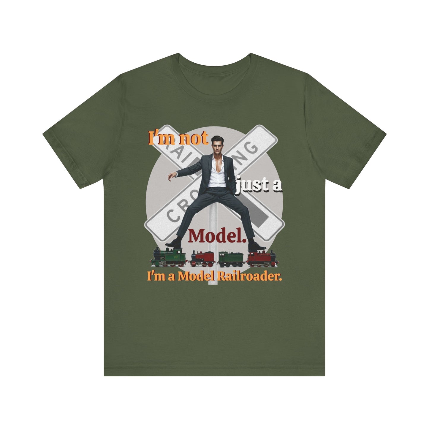 Funny Model Railroader Tee - Perfect Gift for Train Enthusiasts - Schmartypants