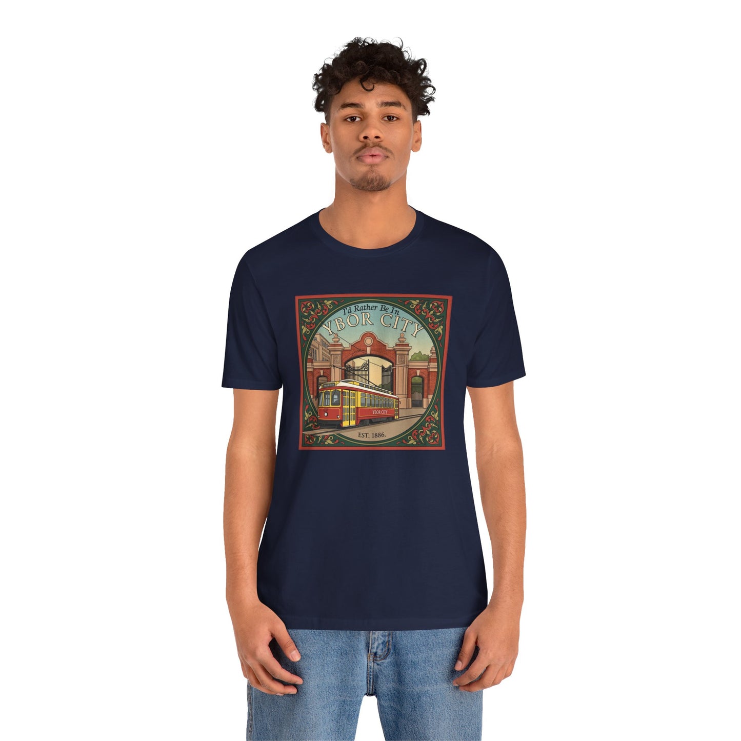 Ybor City Vintage Tee, Tampa Florida Arts District Unisex Shirt, Music Lovers Gift, Retro Style T-shirt, Hipster Clothing