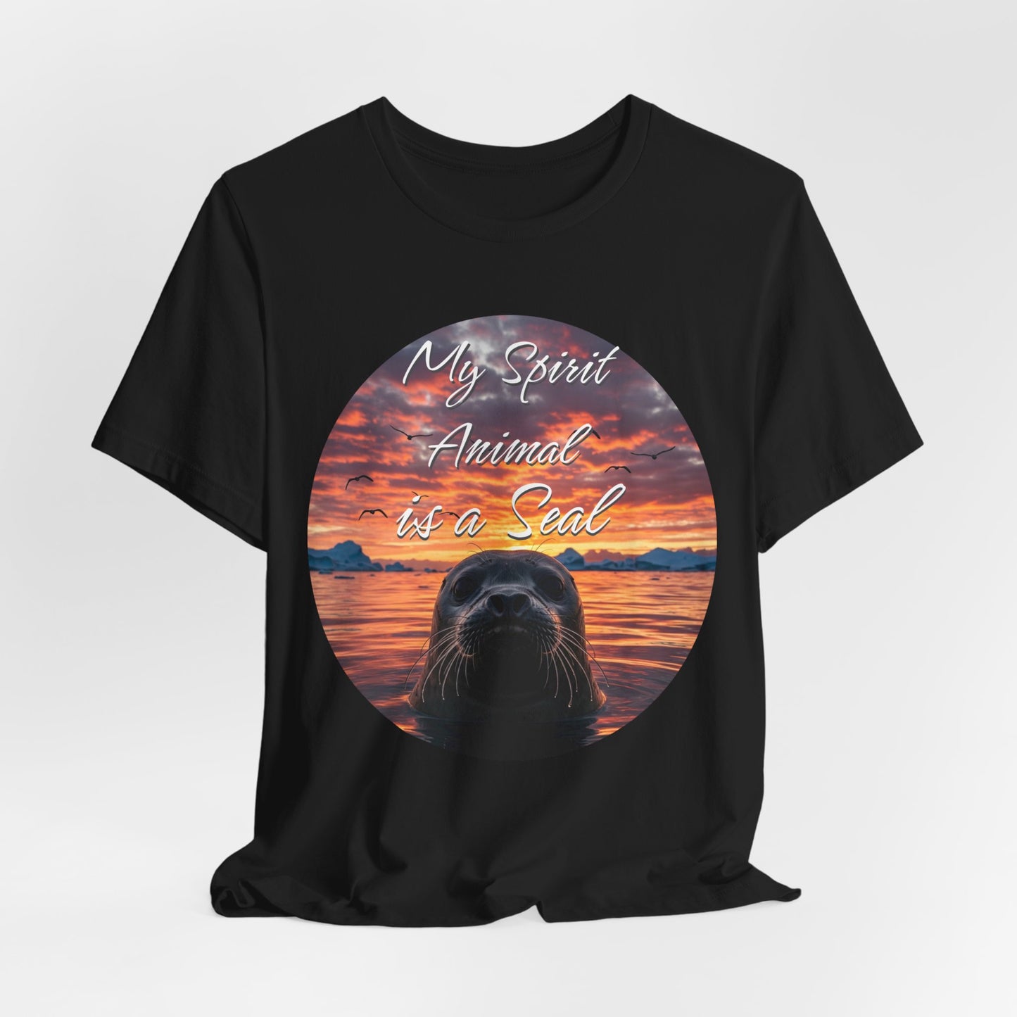 Seal Spirit Animal Ocean Wildlife Unisex Tee, My Spirit Animal is a Seal Shirt, Seal Lover Gift, Ocean Adventure Tee, Sea Animal Tee, Seal