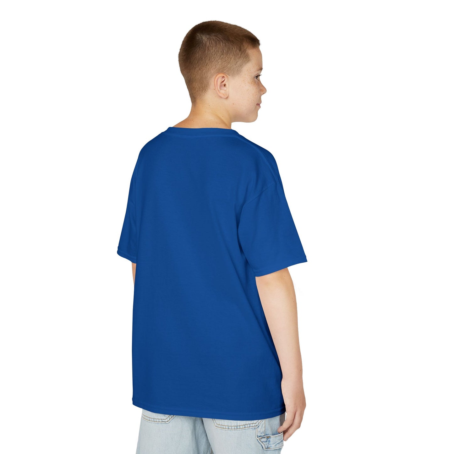 Kids Heavy Cotton™ Tee - Hilarious 'Raised by Meerkats' Design, Cute Animal Tee, Fun Kids T-Shirt, Playful Gift for Animal Lovers, Birthday or Holiday Outfit - Schmartypants