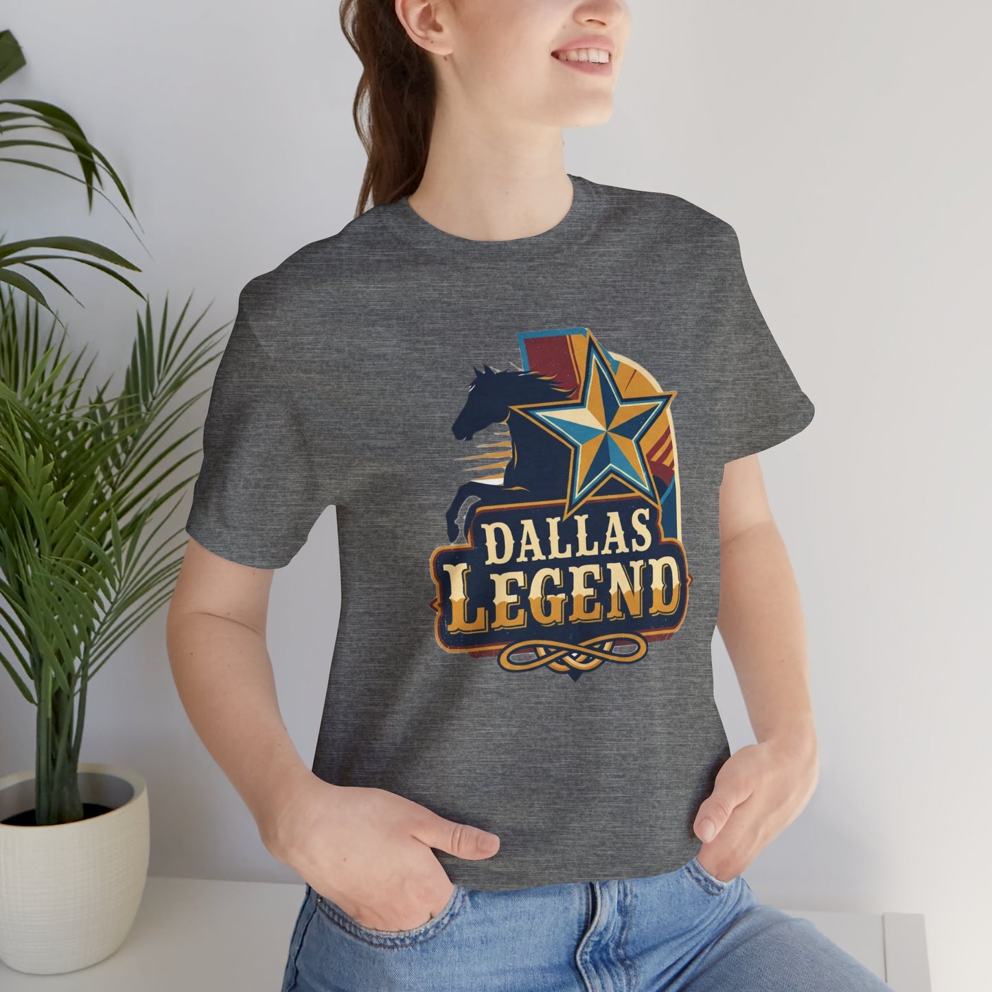 Dallas Legend Unisex Jersey Tee - Casual Style, Gift for Sports Fans, Comfort Wear, Game Day Apparel, Unique Shirt Design