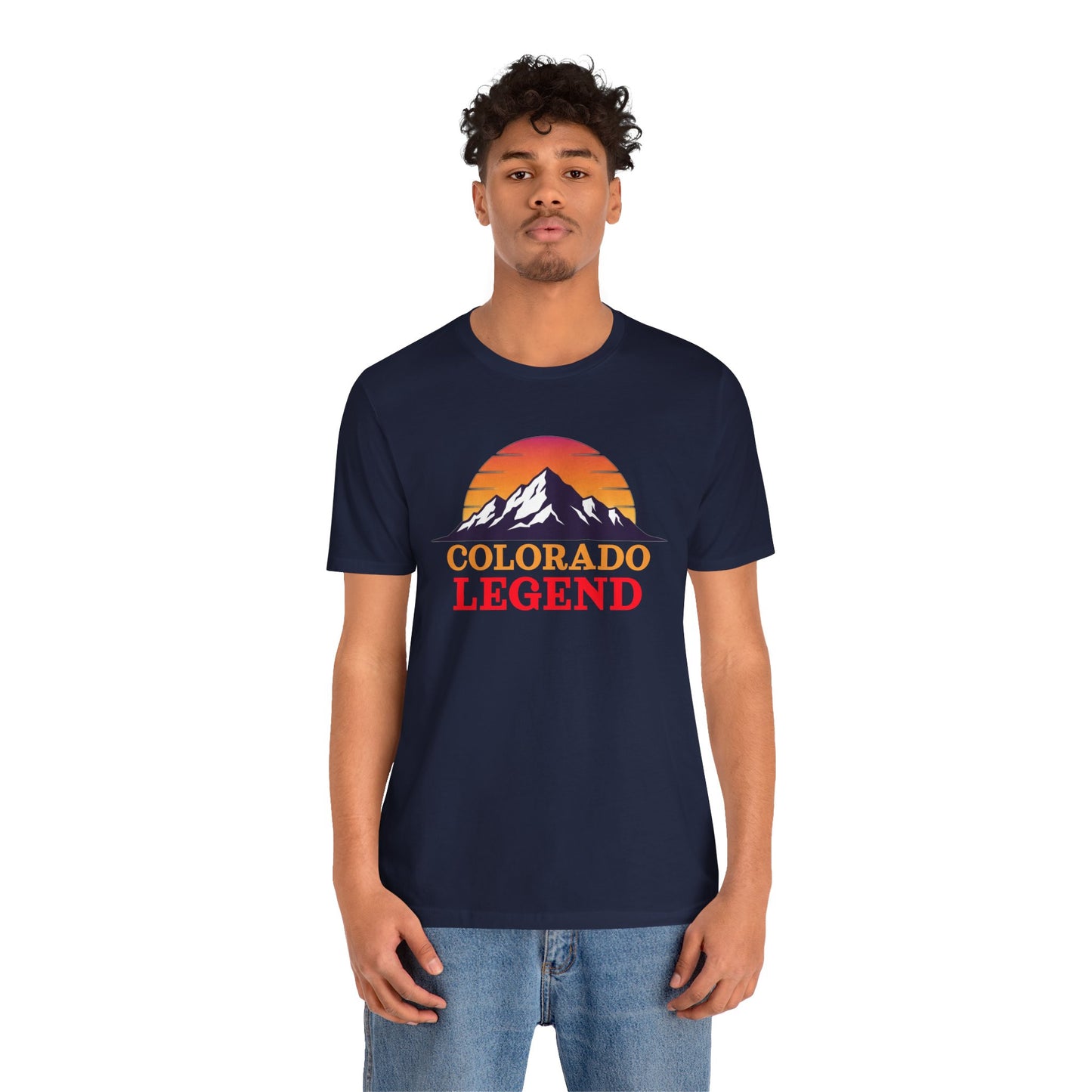 Colorado Legend Unisex Short Sleeve Tee, Mountain Lover Shirt, Adventure Gear, Gift for Hikers, Casual Wear, Outdoor Apparel