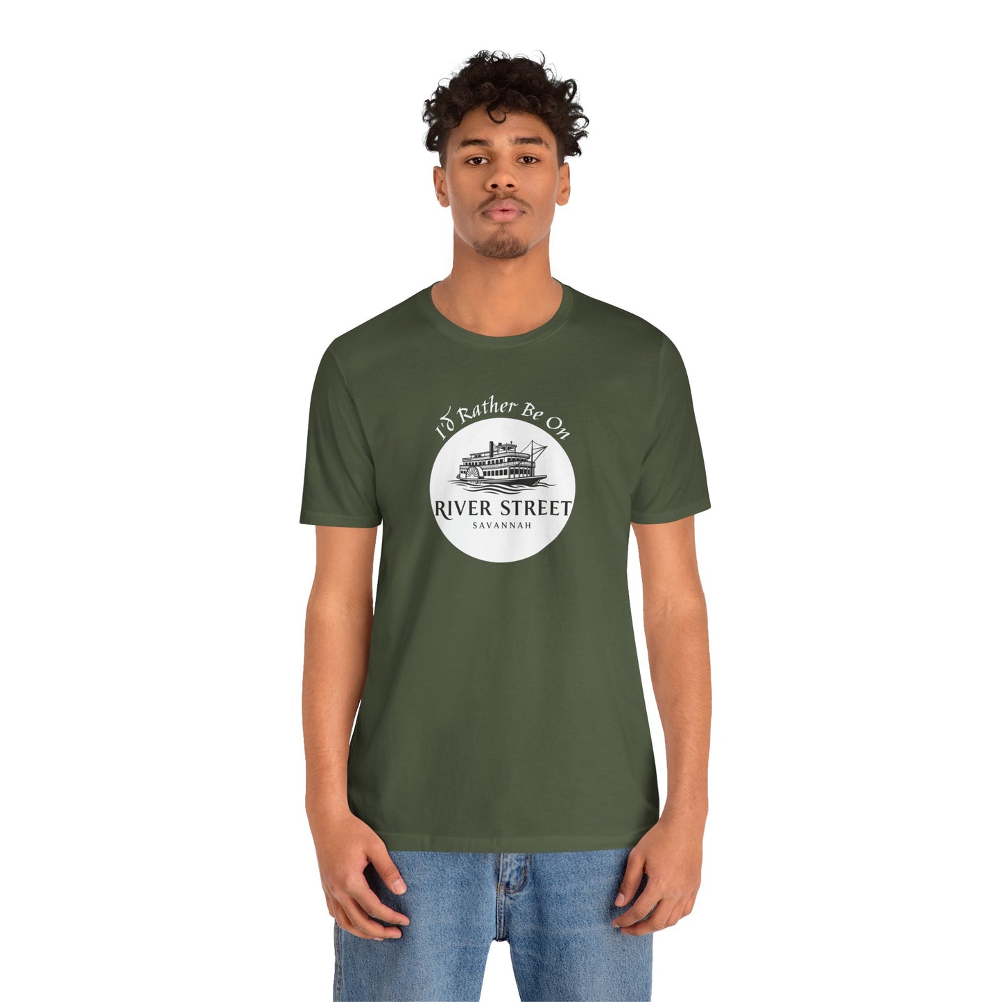 Savannah River Street Tee - I'd Rather Be On River Street, Casual T-Shirt, Travel Lover Gift, Summer Wear, Vacation Apparel, Unique Souvenir