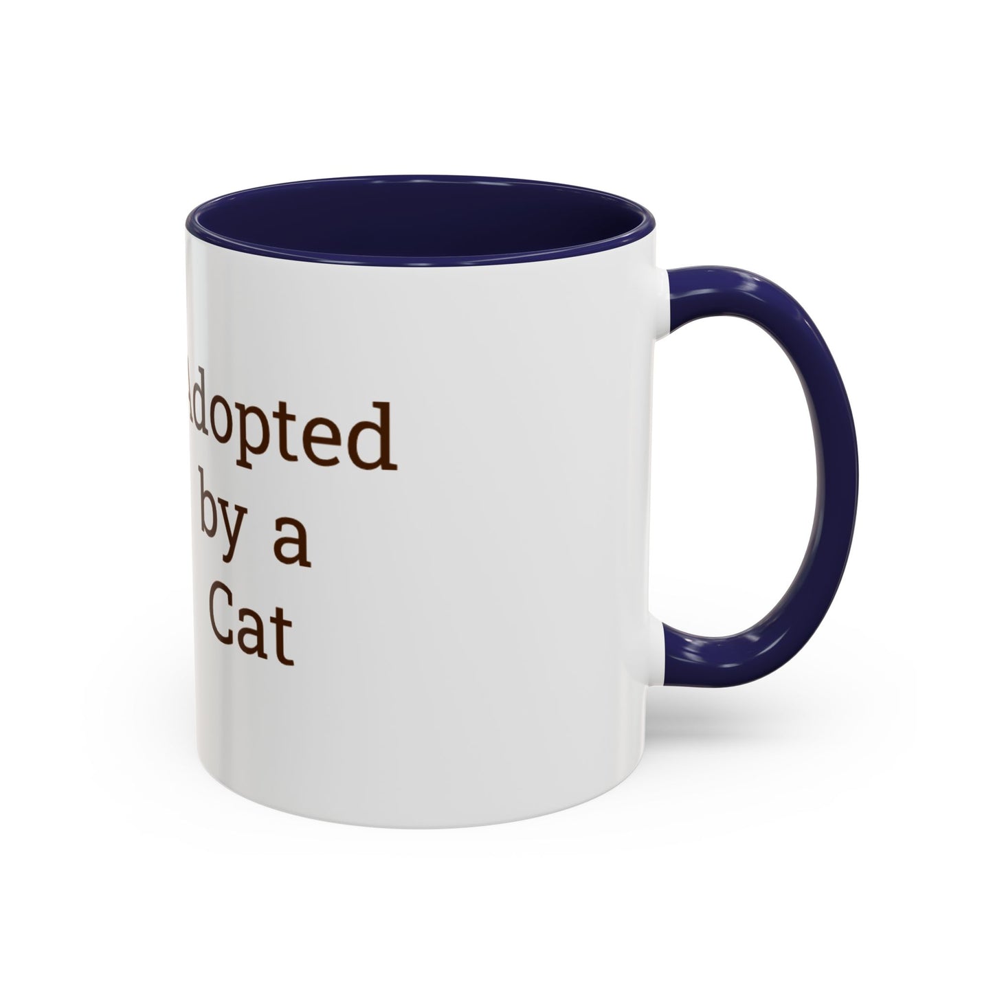 Adopted by a Cat Accent Coffee Mug - Perfect Gift for Cat Lovers - Funny Cat - Feline Humor - Schmartypants