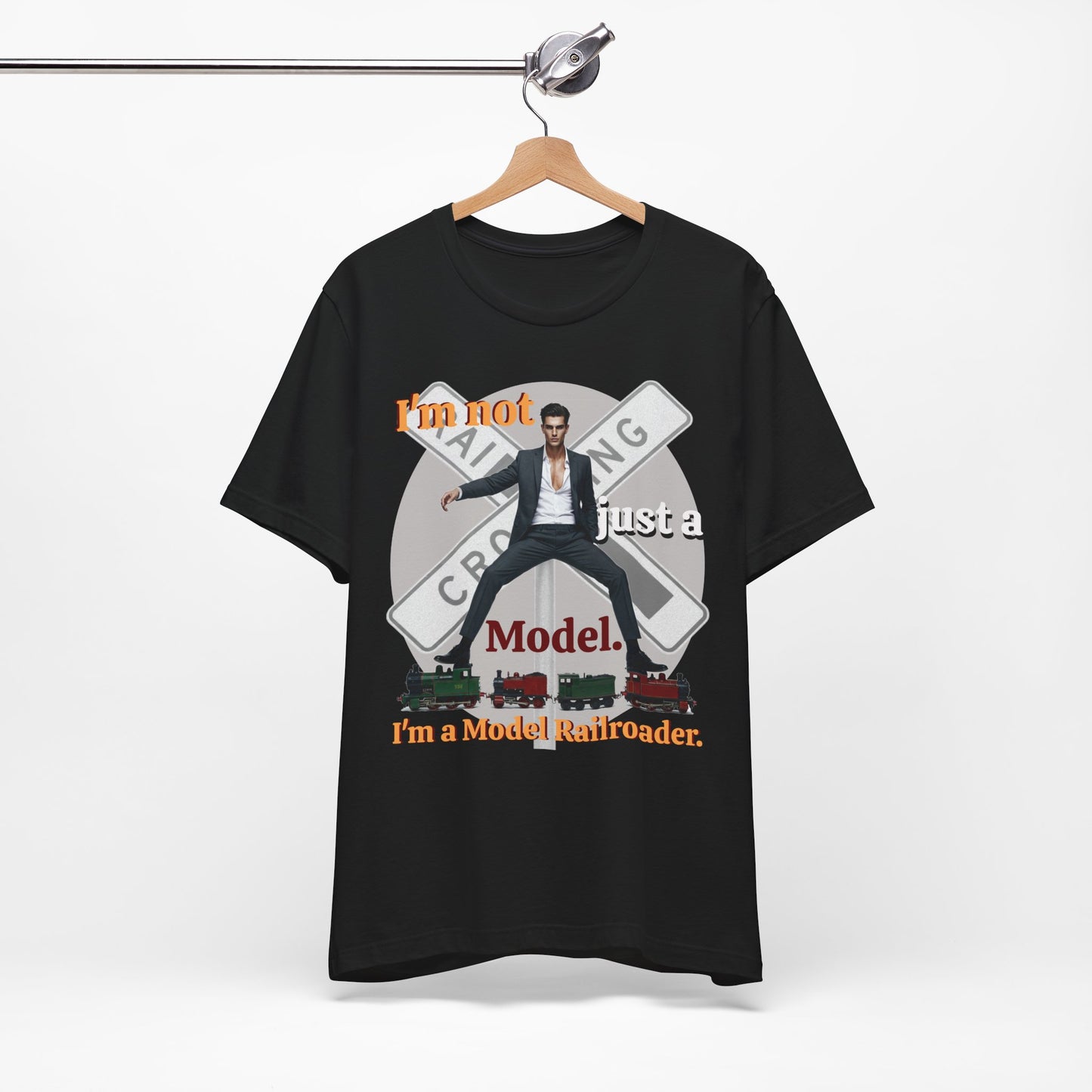 Funny Model Railroader Tee - Perfect Gift for Train Enthusiasts - Schmartypants