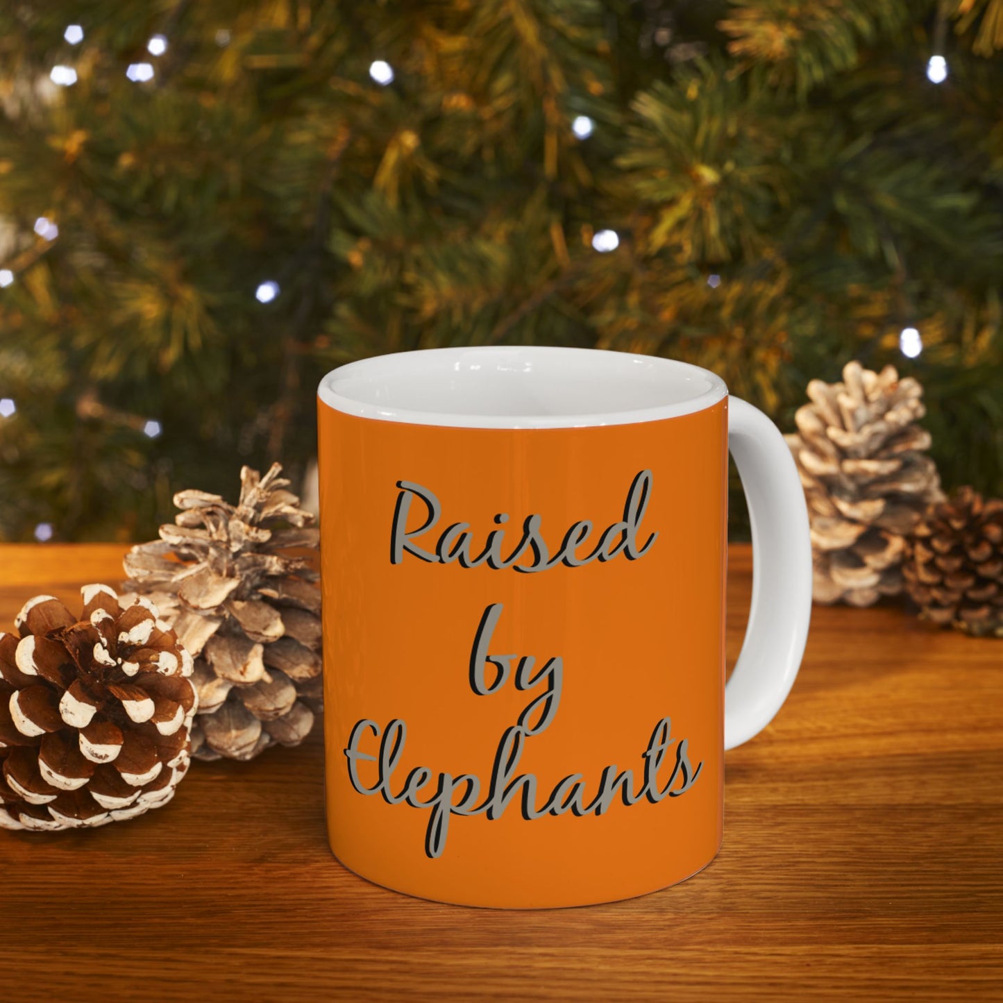 Funny Elephant Family Ceramic Mug - Perfect Gift for Animal Lovers, Wildlife Lovers, Elephant Fans - Schmartypants