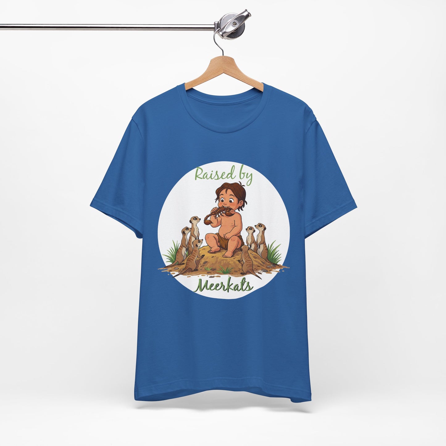 Funny 'Raised by Meerkats' Unisex Tee for Meerkat and Wildlife Lovers - Schmartypants
