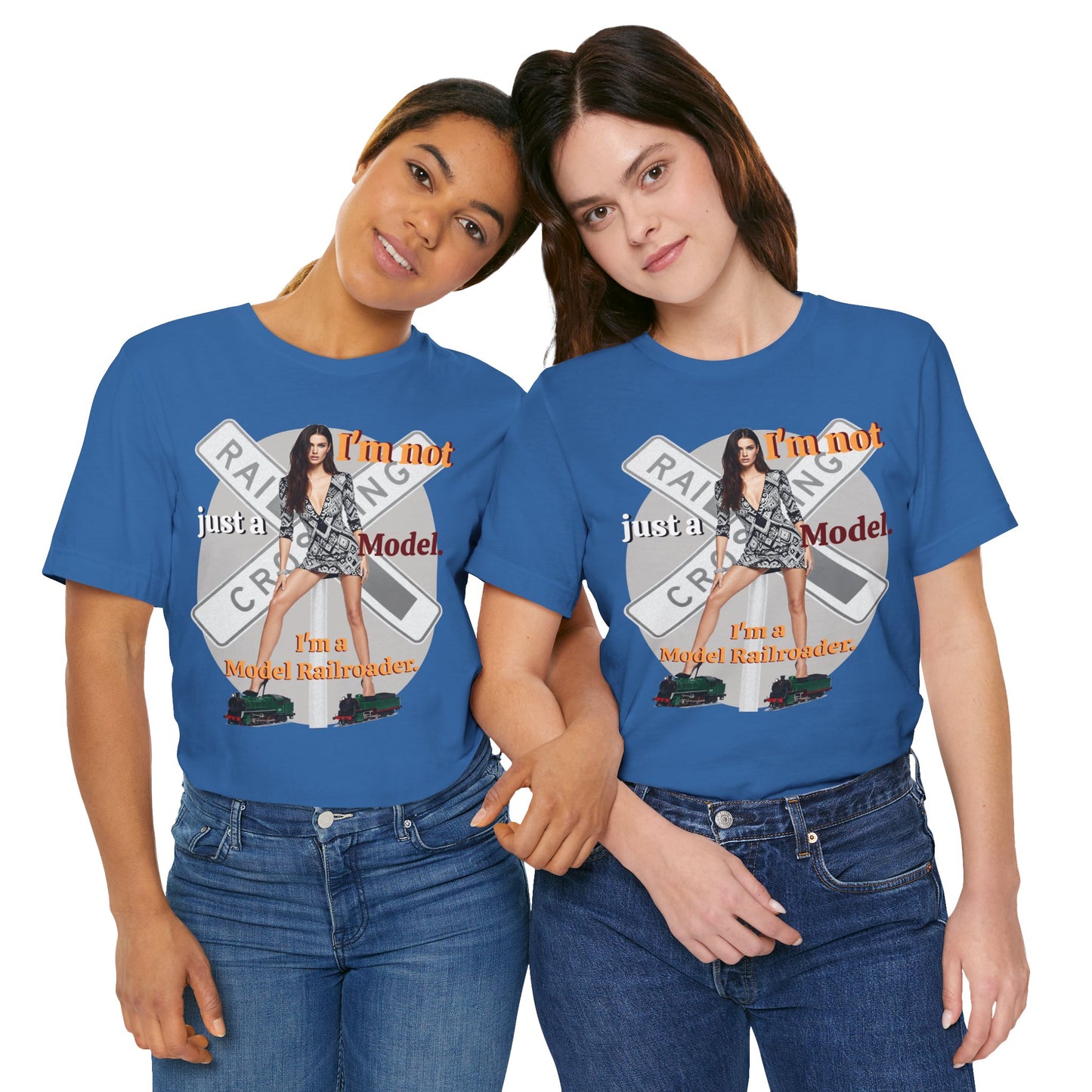 Railroad Model Unisex Tee, Train Lover Gift, Funny 'Model Railroader' Shirt, Model Railroading Apparel, Unique Graphic T-Shirt - Schmartypants