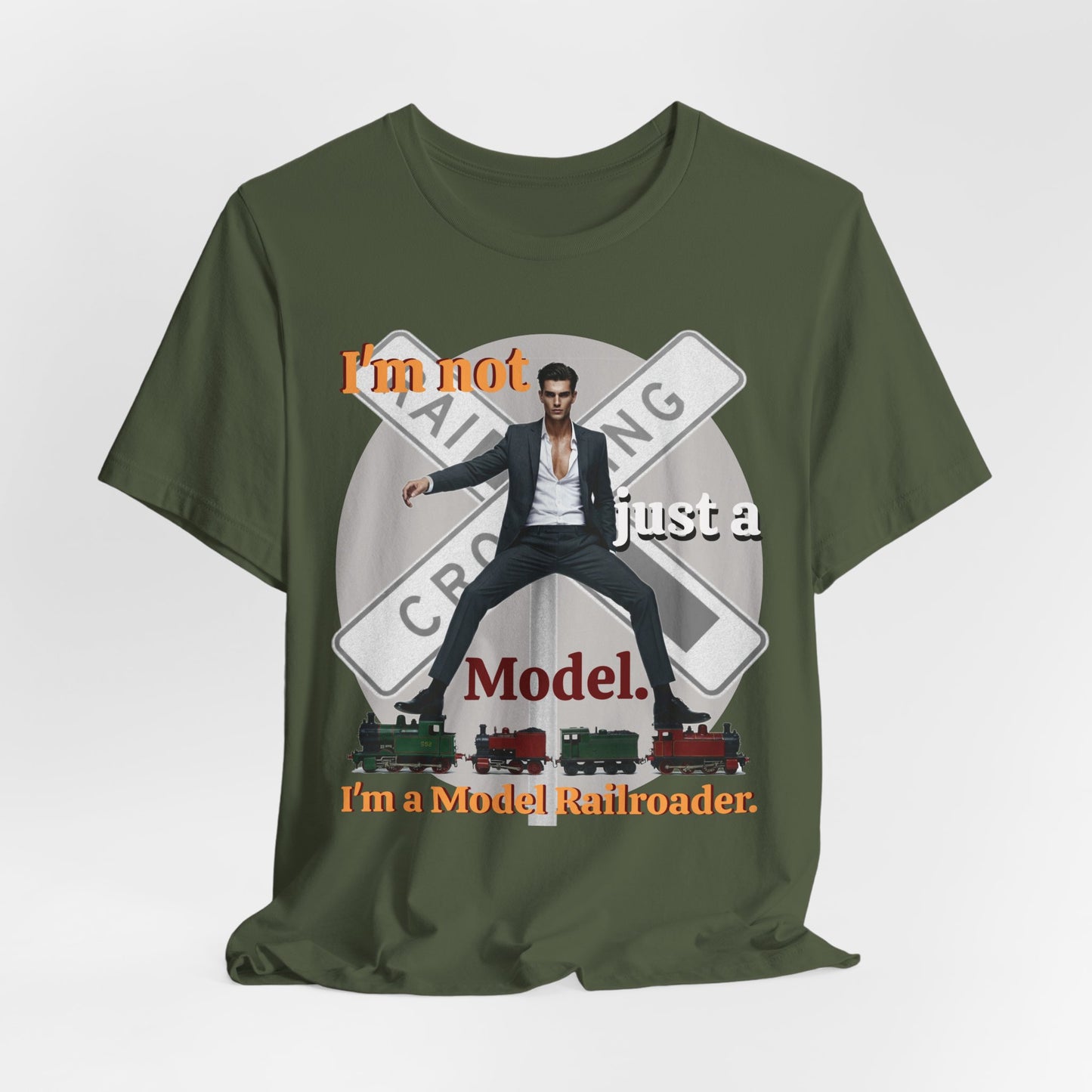 Funny Model Railroader Tee - Perfect Gift for Train Enthusiasts - Schmartypants