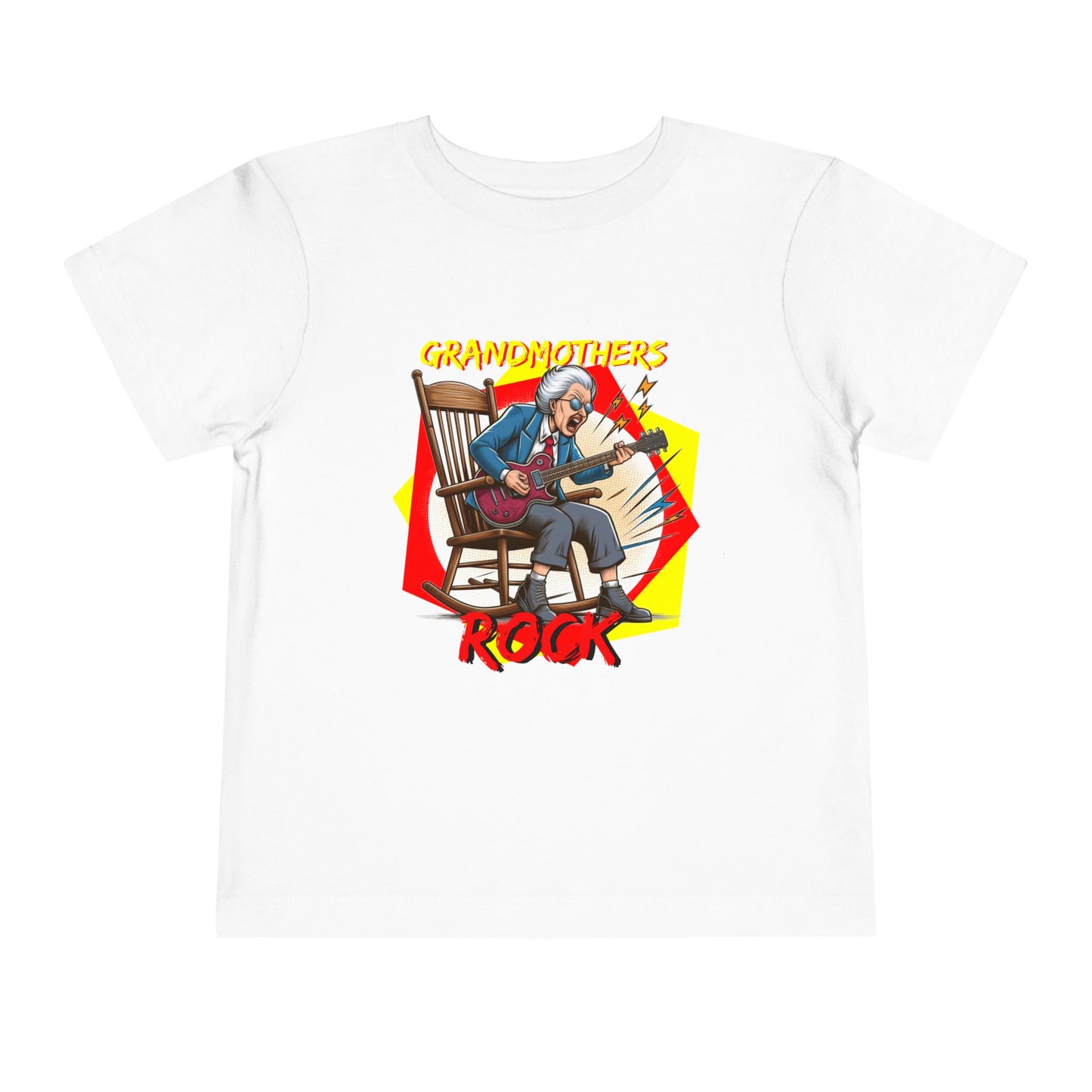 'Grandmothers Rock' Toddler T-Shirt - Funny Tee for Little Fans of the World's Best Grandmas - Schmartypants