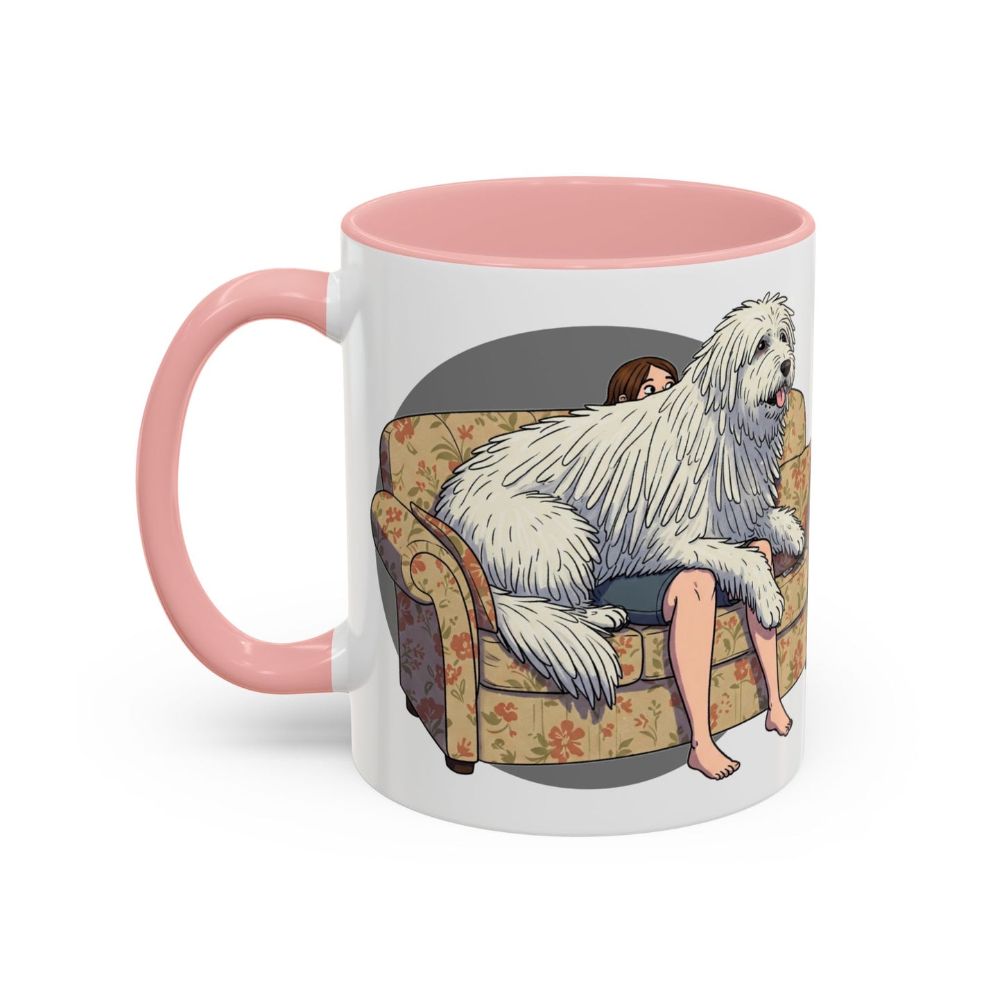 Komondor Lap Dog Coffee Mug - Funny Pet Lovers Gift - 11oz & 15oz - Schmartypants