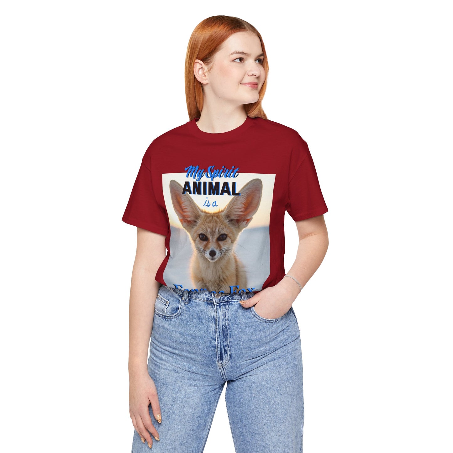 Fennec Fox Spirit Animal Tee - Unisex Short Sleeve Shirt - Fox Lovers - Schmartypants