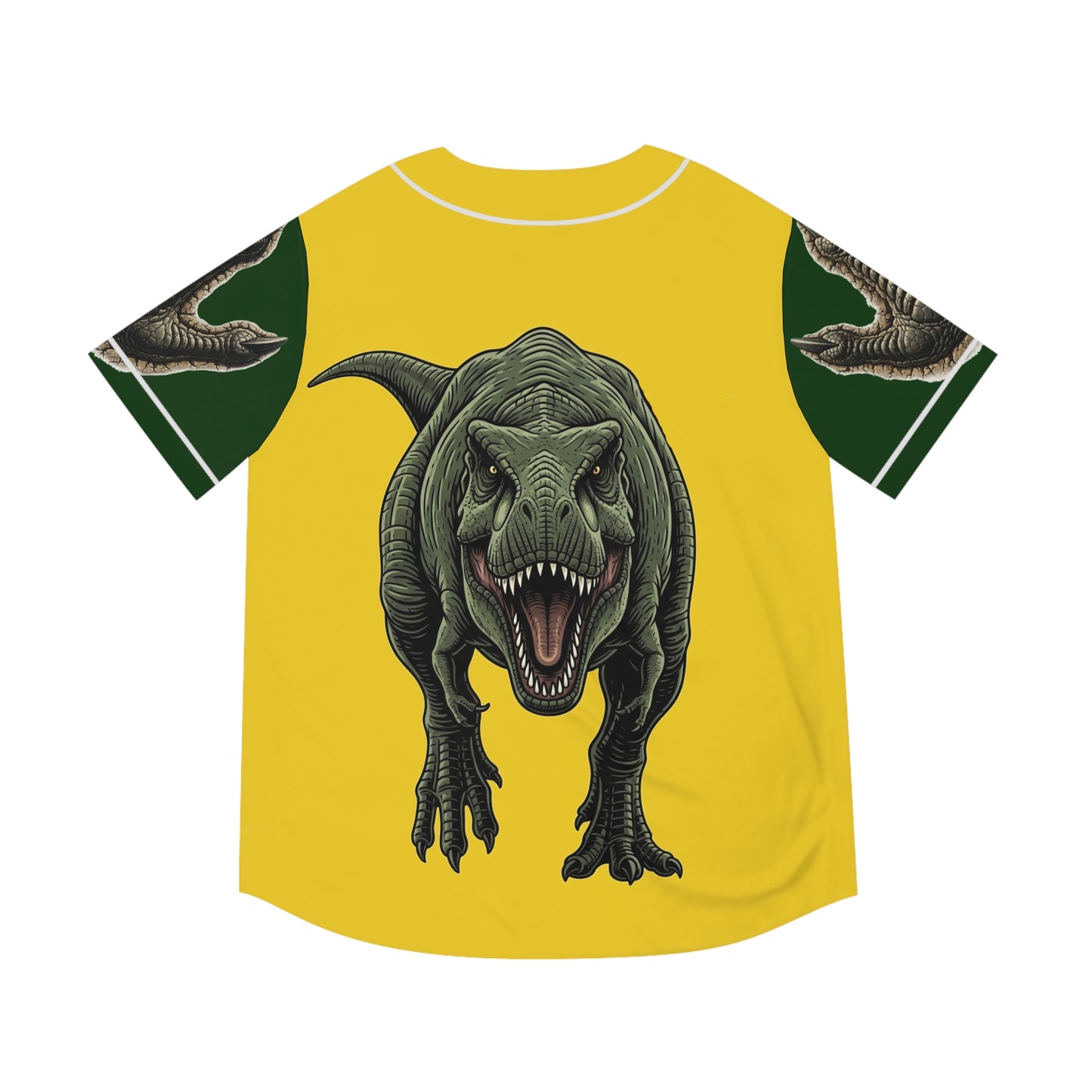 Dinosaur Baseball Jersey - Fun Mens Sportswear, Graphic Tee for Game Days, Gift for Dinosaur Lovers, Unique Summer Style