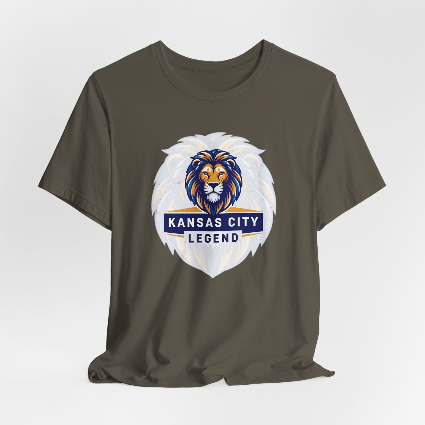 Kansas City Legend Lion Tee - Unisex Jersey T-shirt, Gift for Sports Fans, Casual Wear, Team Spirit, Birthday Present