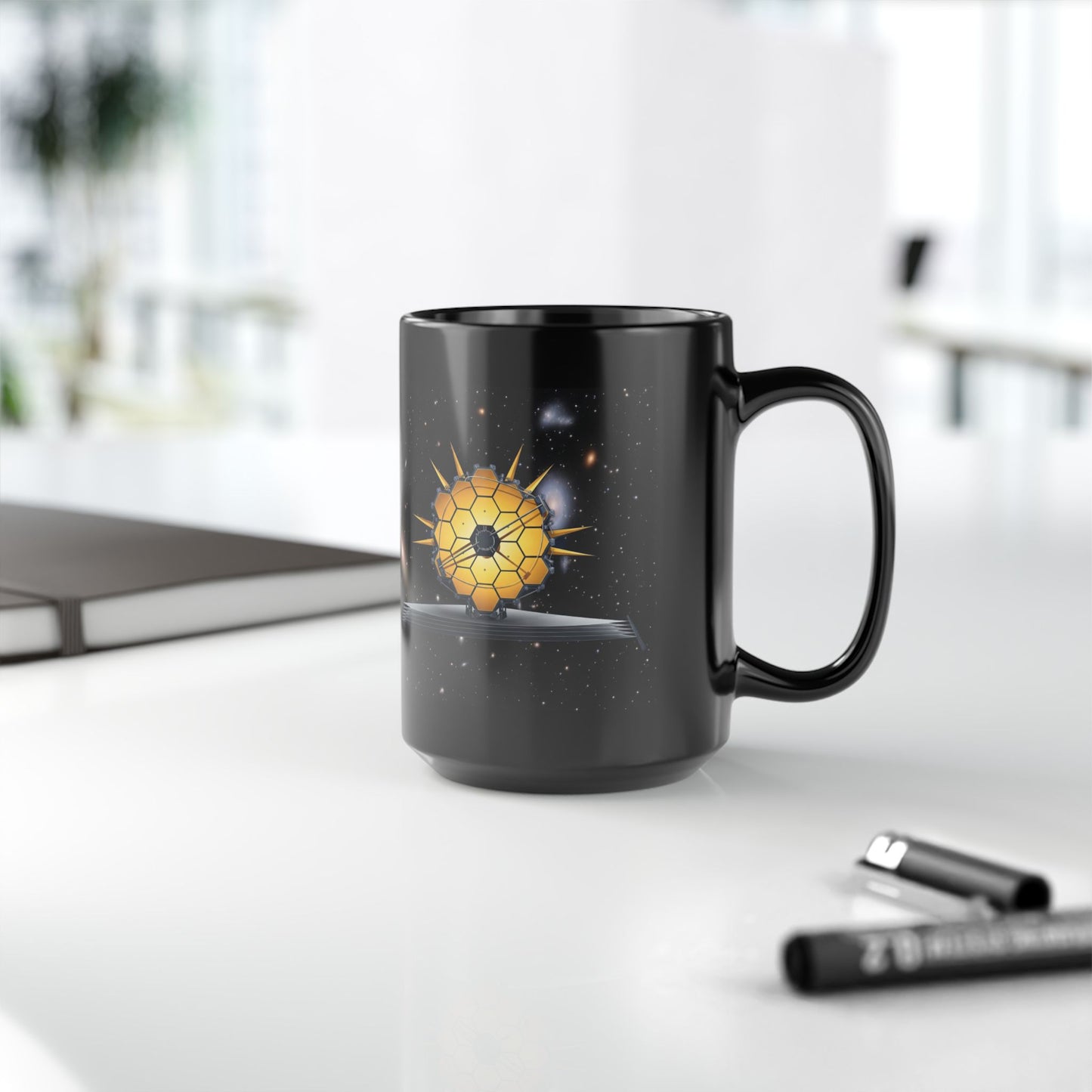 Astronomy Mug James Webb Space Telescope Design, Space Lover Coffee Cup, Gift for Stargazers, Galaxy Drinkware, Science Enthusiast Mug