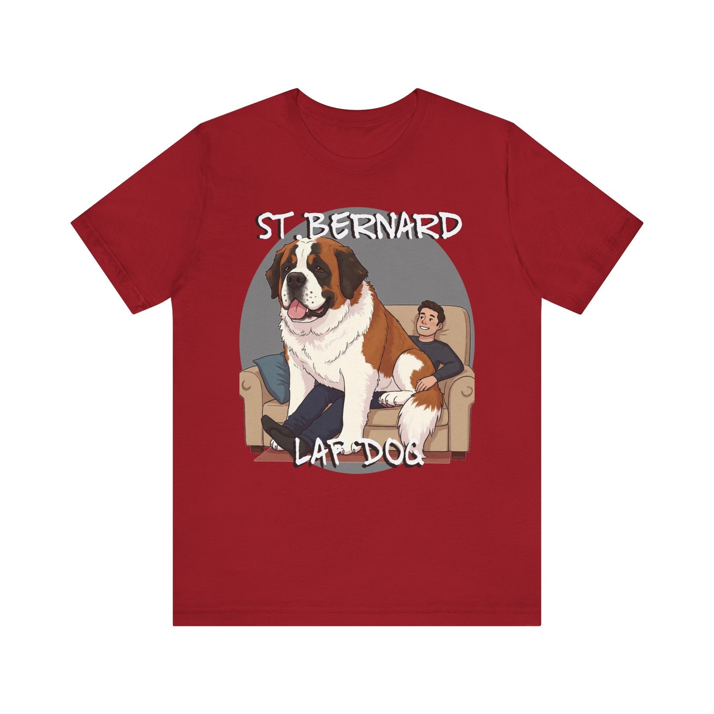 St. Bernard Funny Dog Tee - Unisex Jersey Short Sleeve T-Shirt - Schmartypants