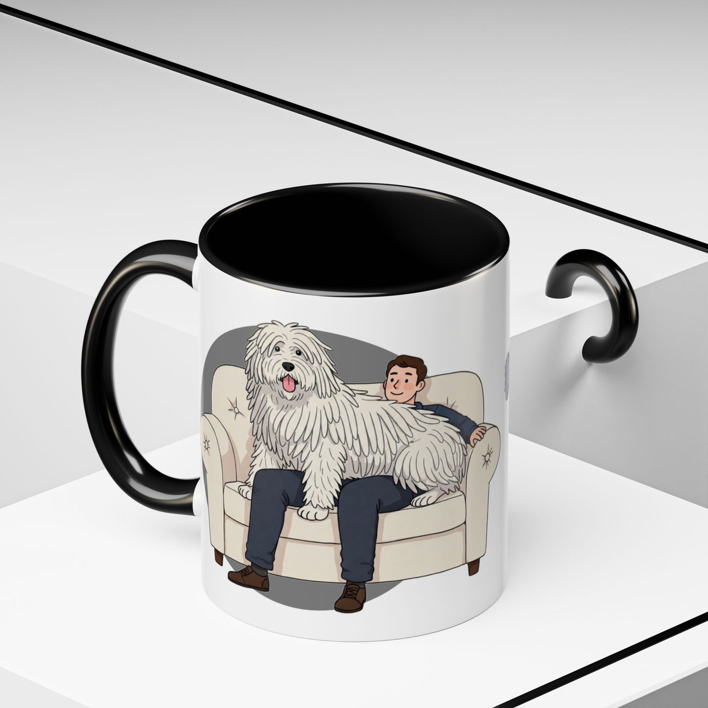 Komondor Lap Dog Coffee Mug - Funny Animal Lover Gift - Schmartypants
