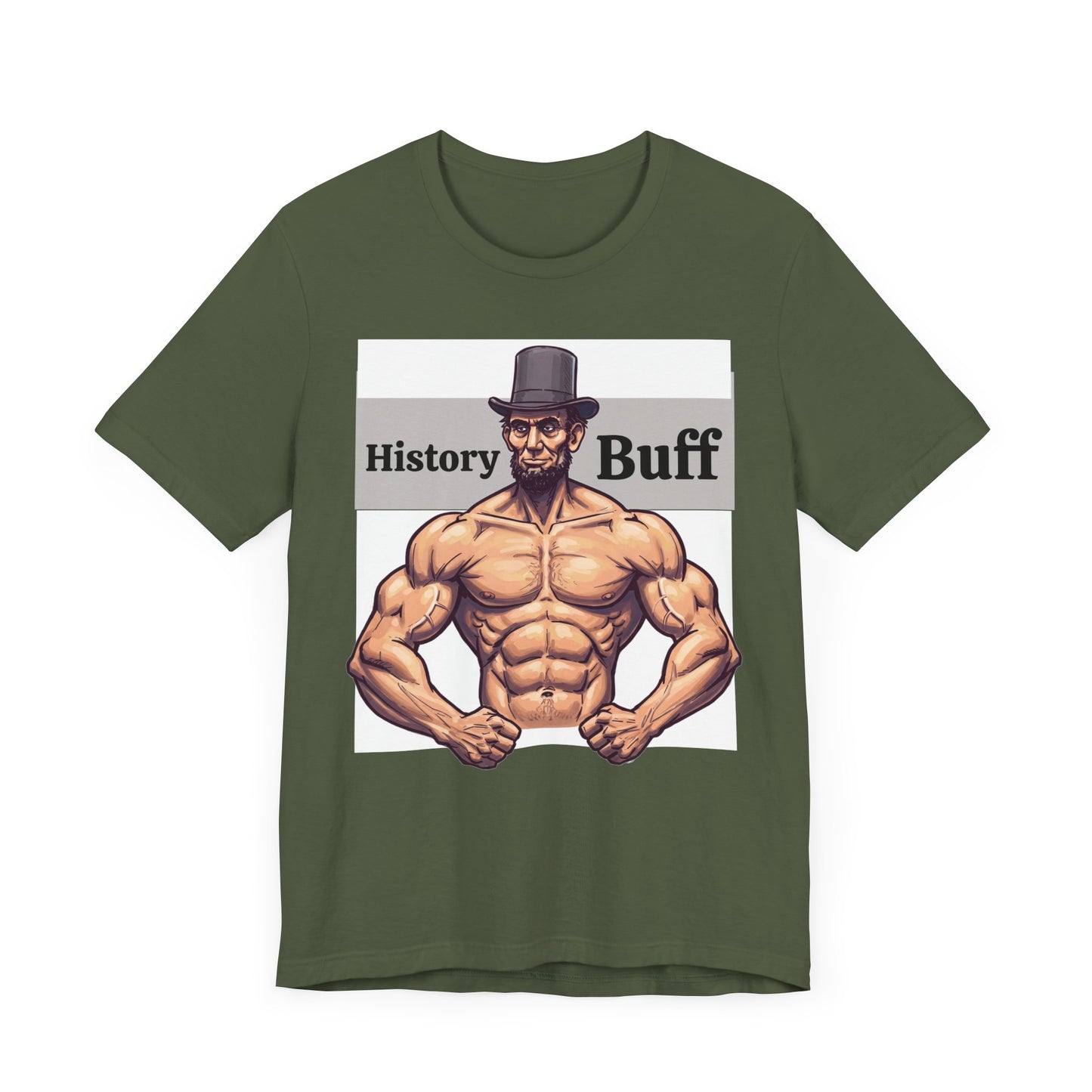 History Buff Unisex Jersey Short Sleeve Tee – Funny, Quirky Tee for History Lovers, Abe Lincoln Gift - Schmartypants